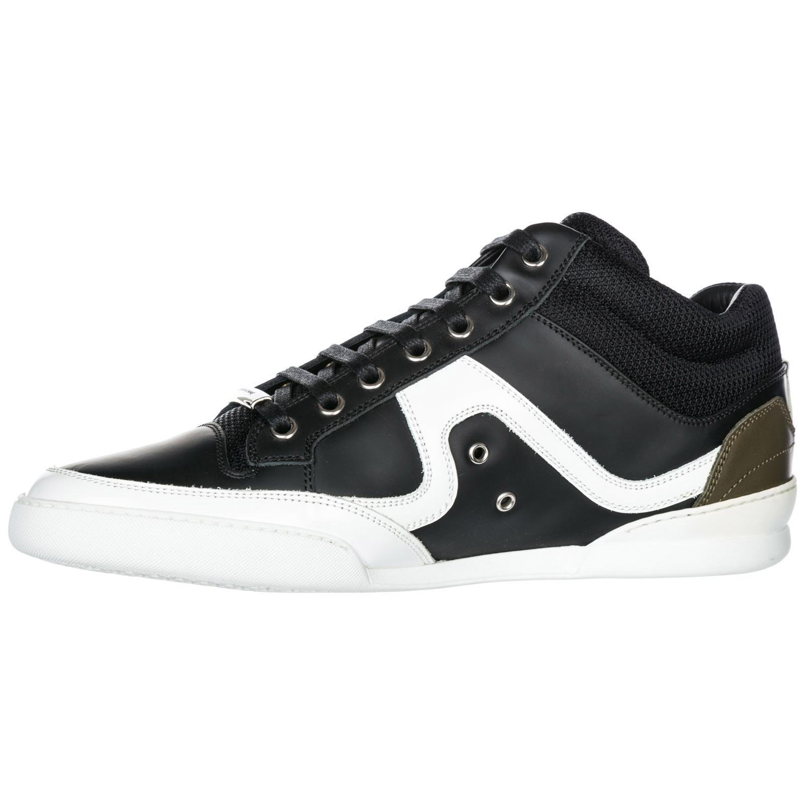 Dior Men's Shoes Leather Trainers Sneakers in Black / White (Black) for ...