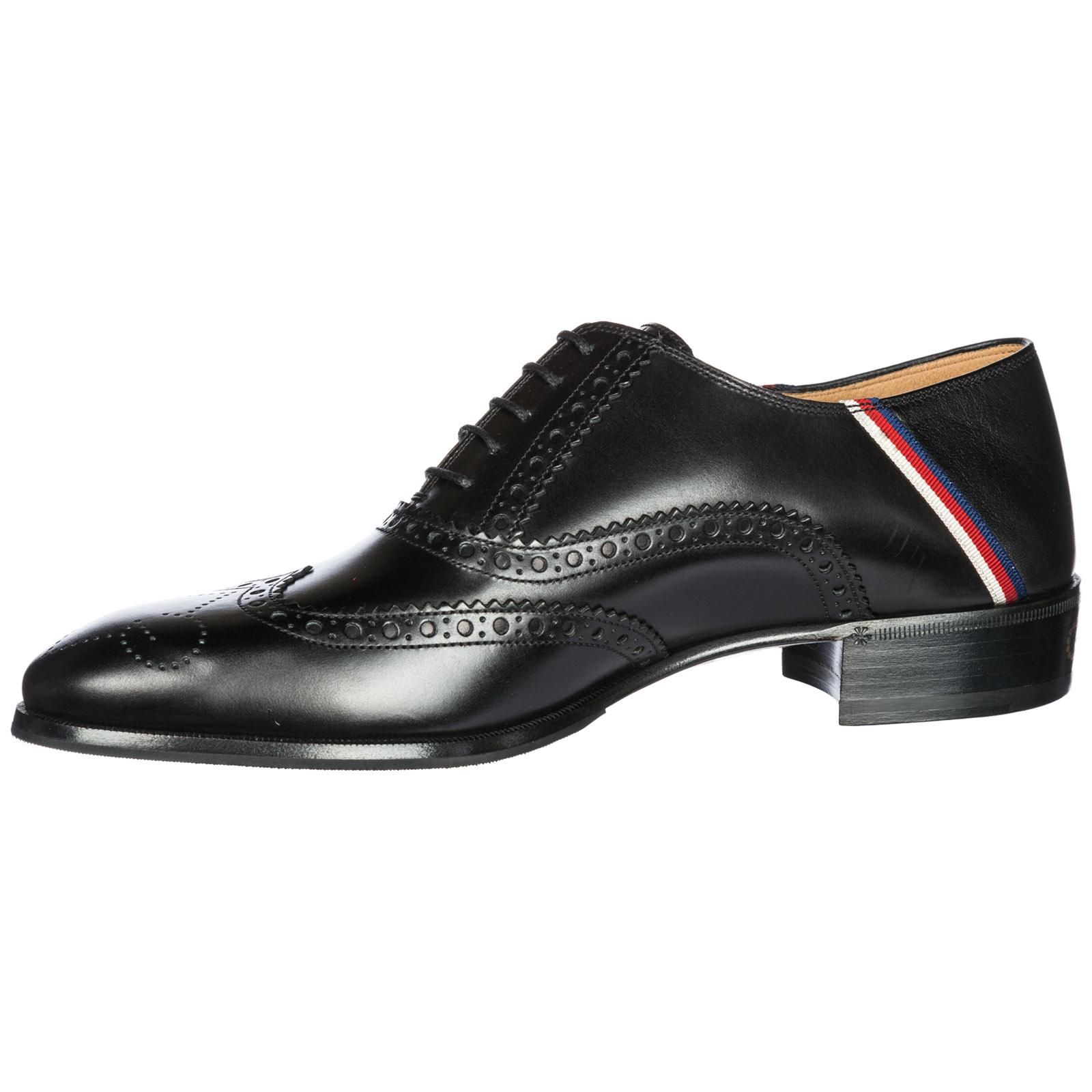 Gucci Leather Lace Up Shoes in Nero (Black) for Men Lyst