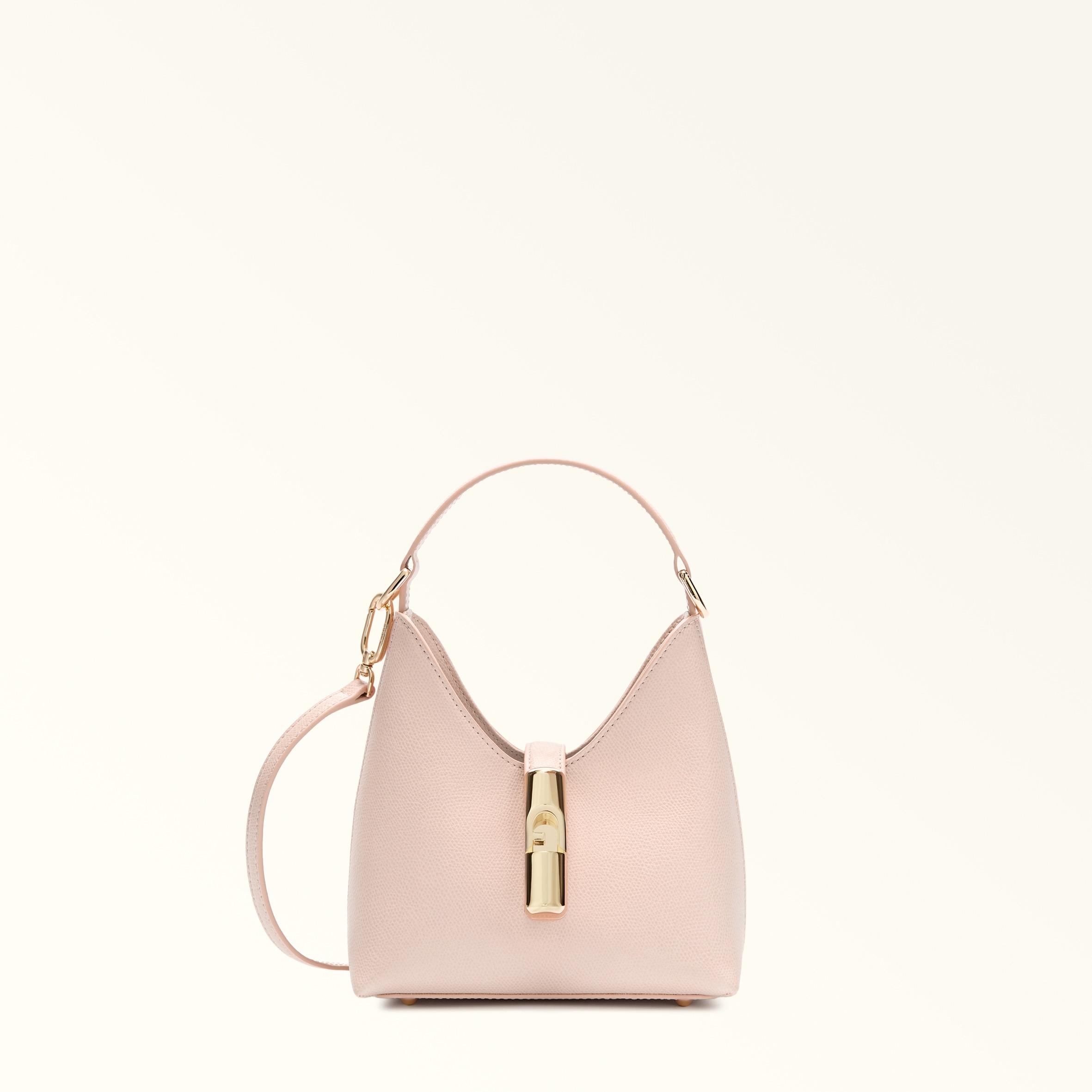 Sac à Main Furla En Cuir Beige Rosé - Sac Porté épaule Femme Occasion