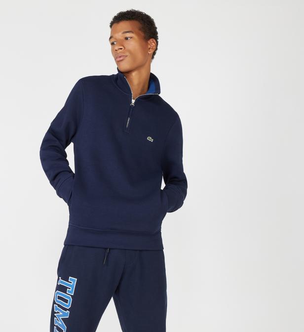 pull lacoste col camionneur