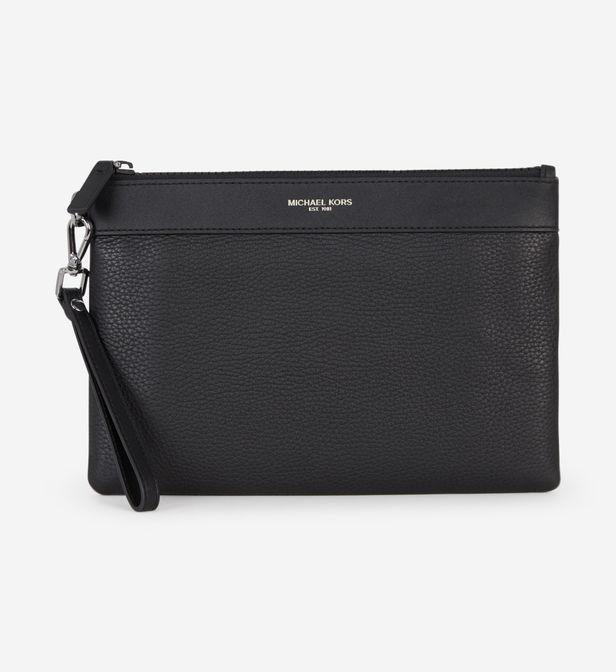 Pochette plate de voyage Greyson en cuir Pochette plate de voyage Greyson en cuir