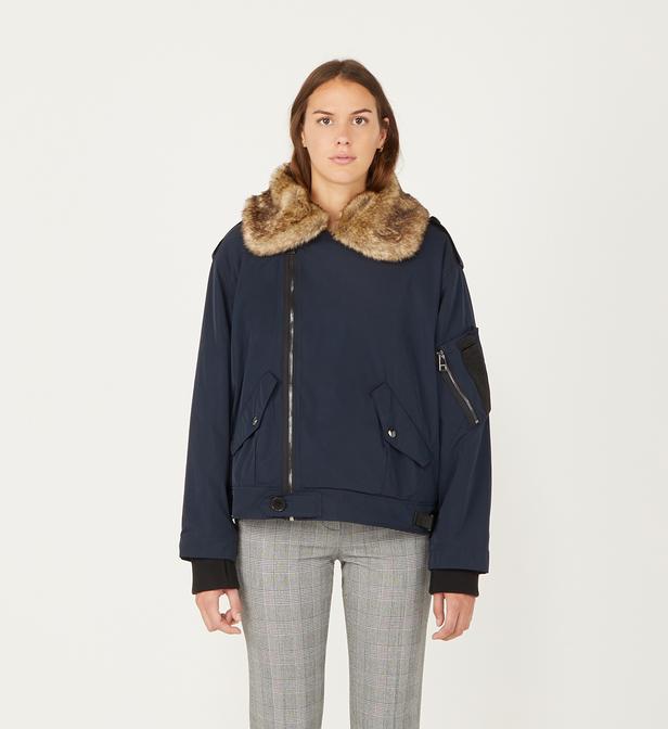 Parkas Kassy Synthetique Zadig Voltaire En Coloris Bleu Lyst