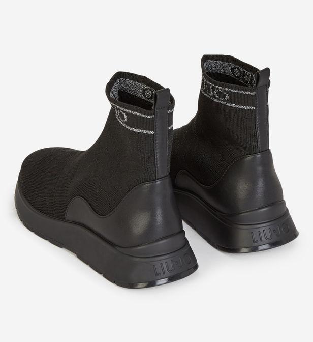 Baskets chaussettes montantes Asia noires Liu Jo en coloris Noir - Lyst