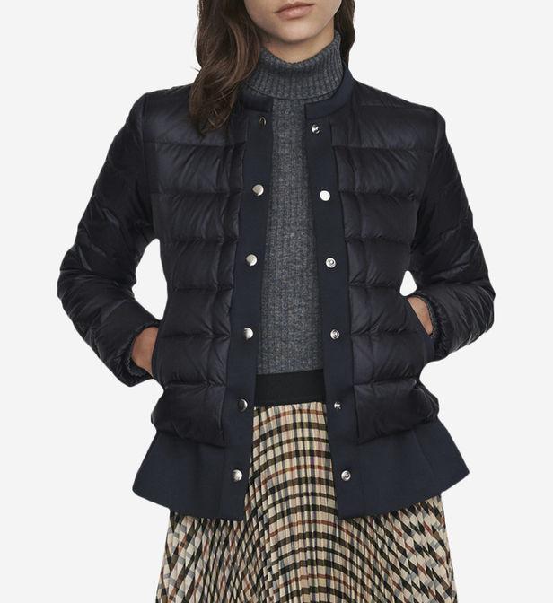 doudoune maje bleu marine