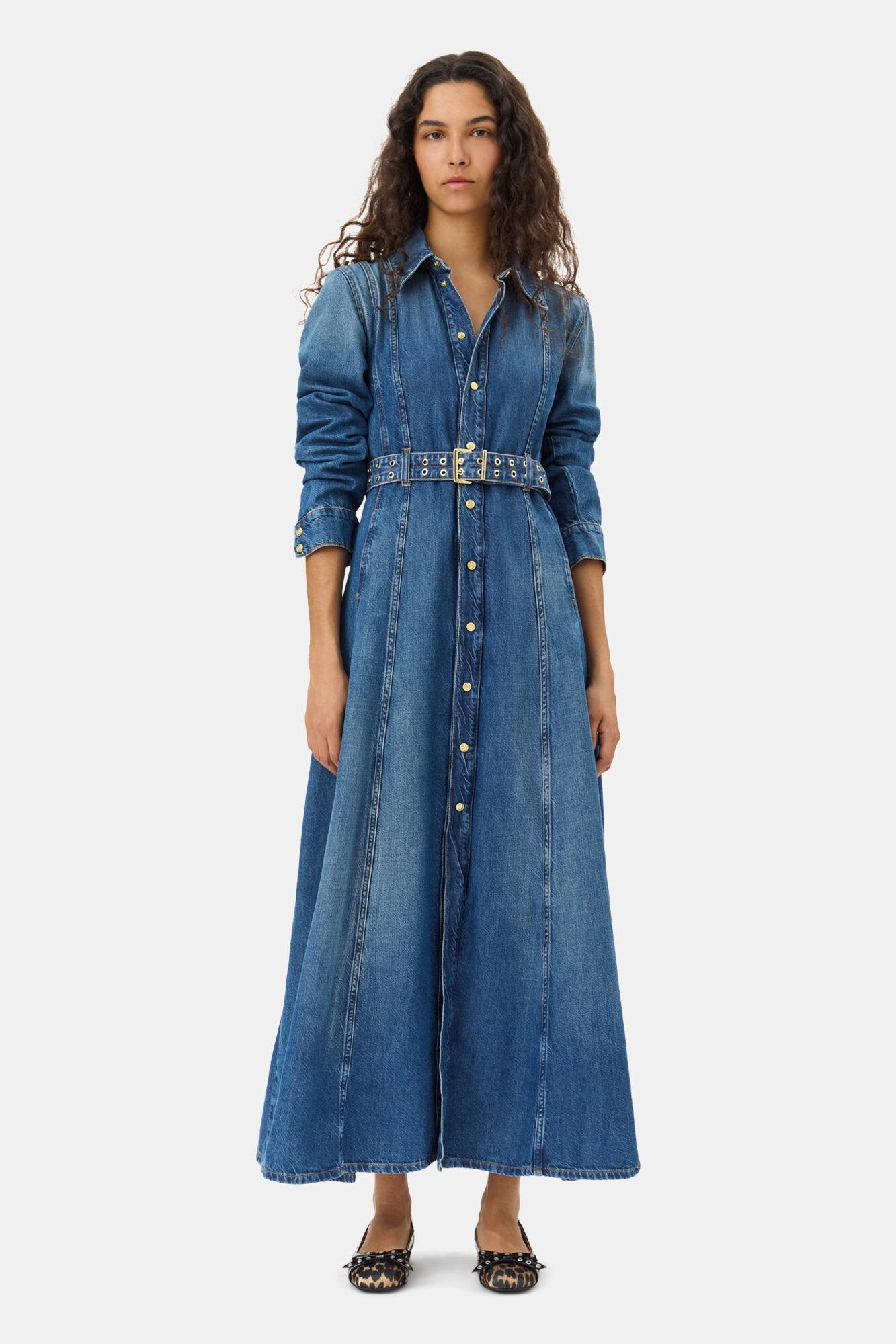 Ganni Denim Dresses for Women | Lyst