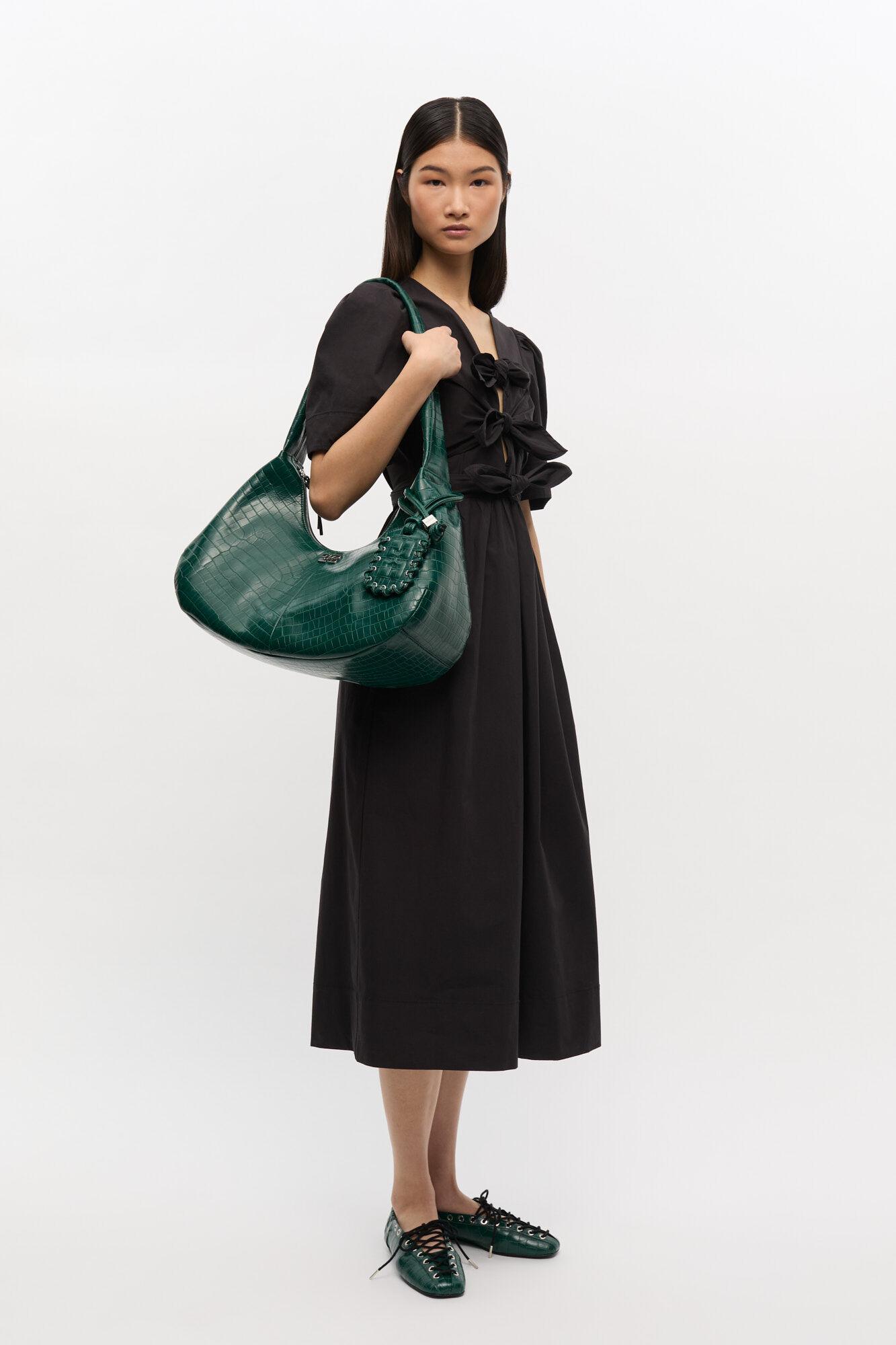 ショルダーバッグ・ポシェット Ganni Medium Croco Hobo Bag Ganni Bou Bag Hobo Medium Croco – BALTINI