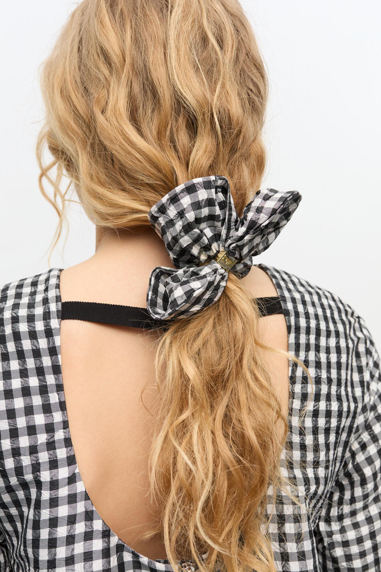 GANNI｜ (STRIPE COTTON SCRUNCHIE (A5978 396)) Leopard Leopard Cotton Scrunchie | GANNI US