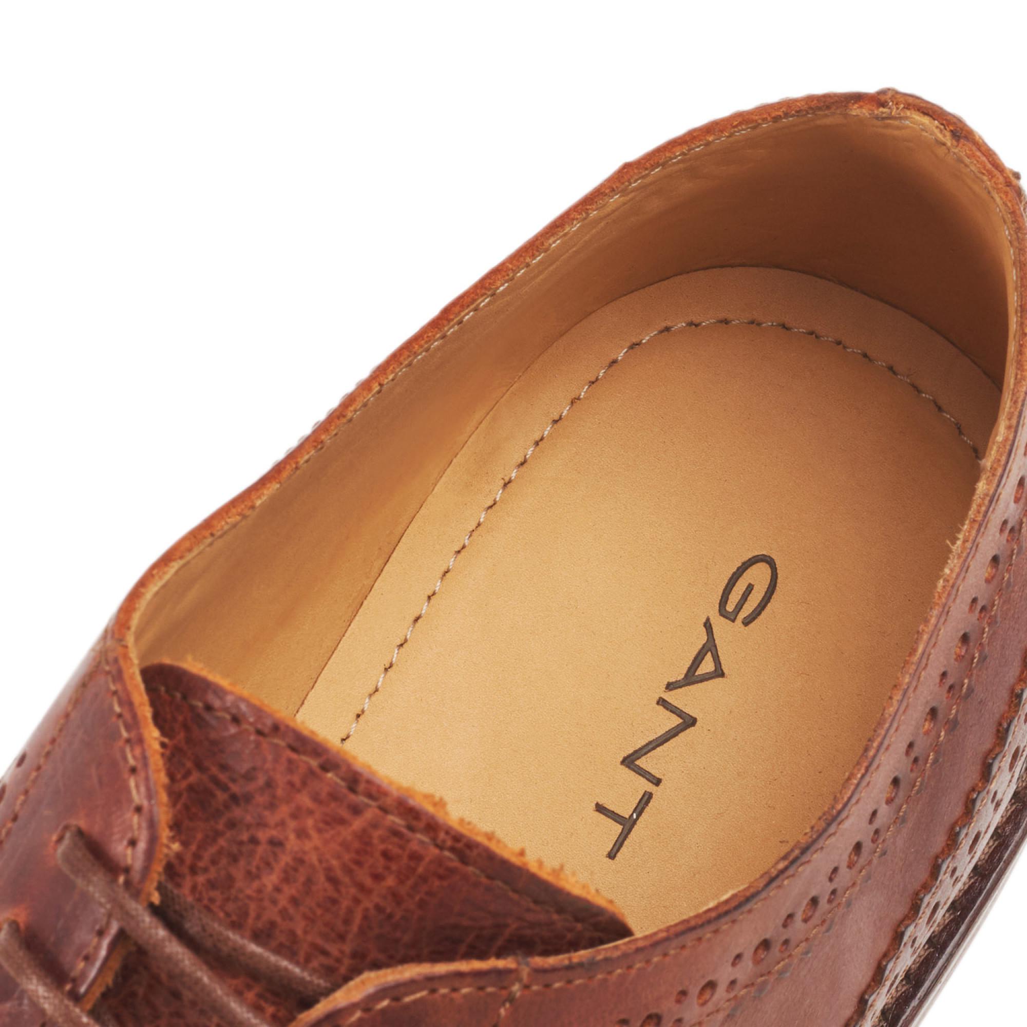 GANT Leather Ricardo Derby Shoes in Brown for Men - Lyst