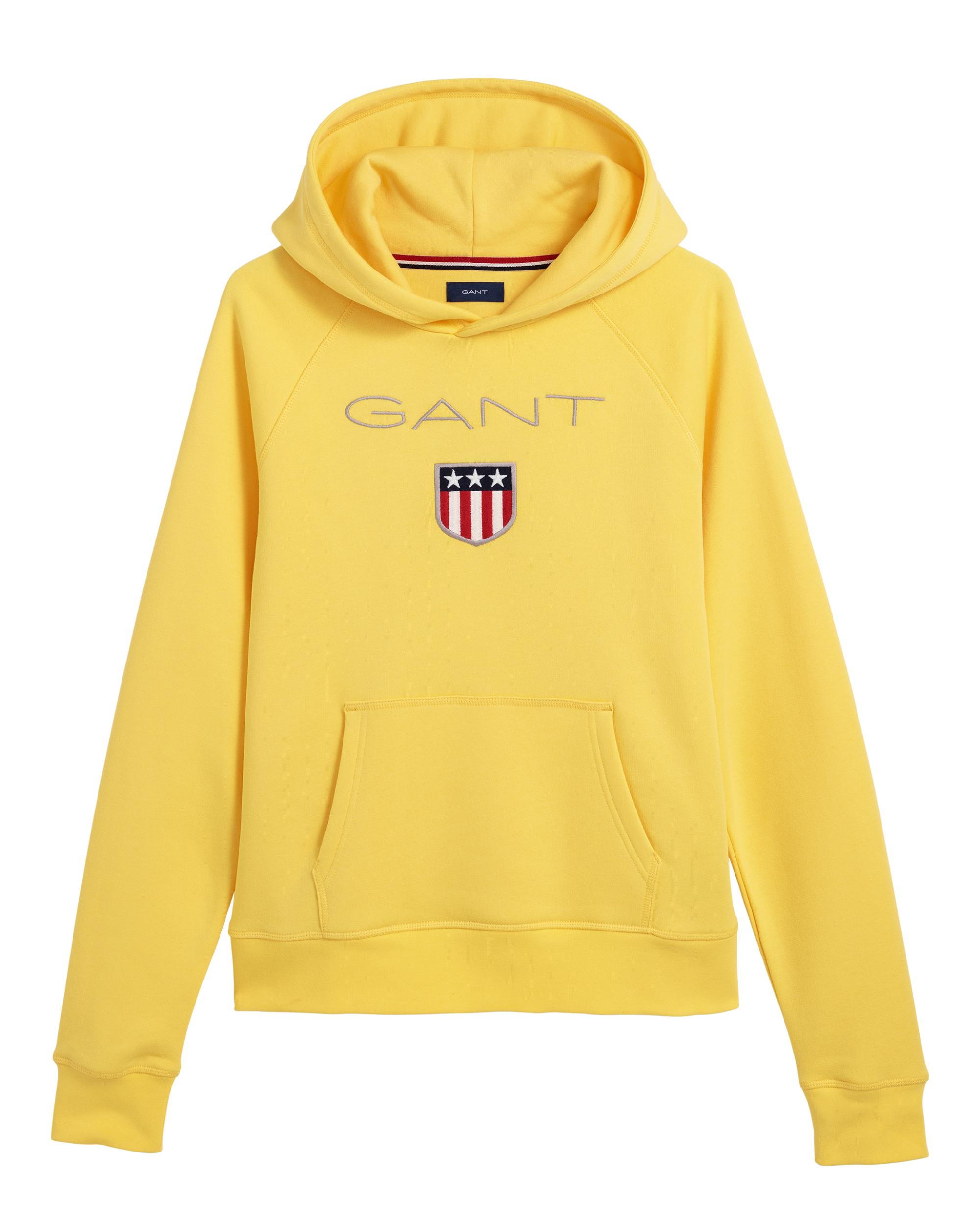 tankar på snabb leverans fantastiska besparingar GANT Cotton Teen Shield Sweat Hoodie in Yellow for Men - Lyst tankar på snabb leverans fantastiska besparingar GANT Cotton Teen Shield Sweat Hoodie in Yellow for Men - Lyst