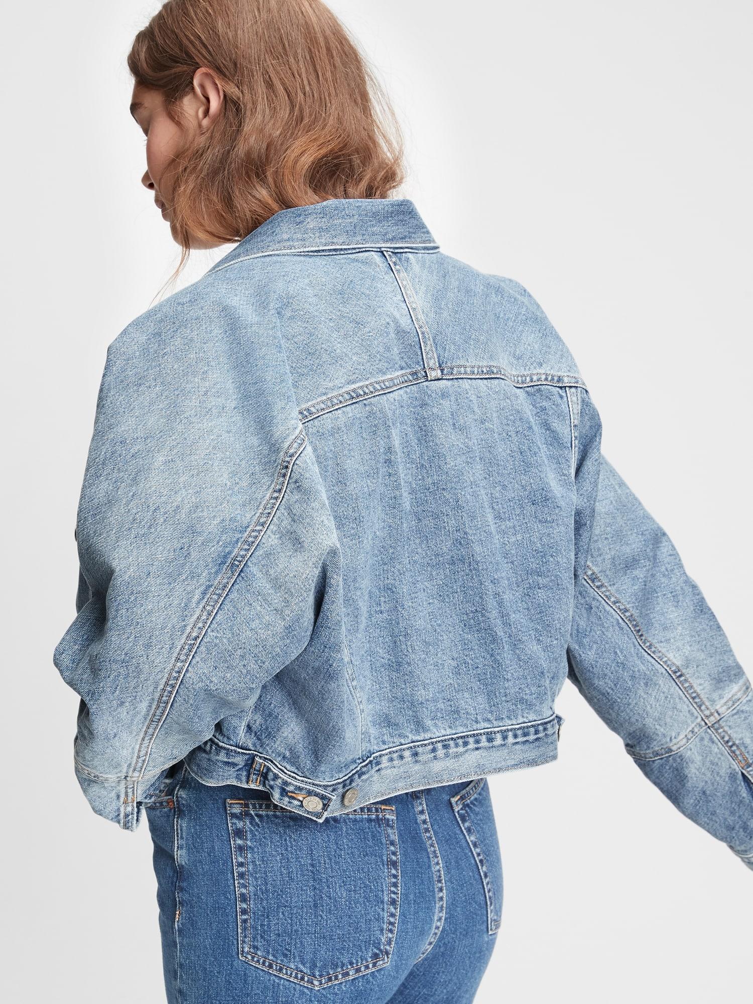 gap cropped jean jacket