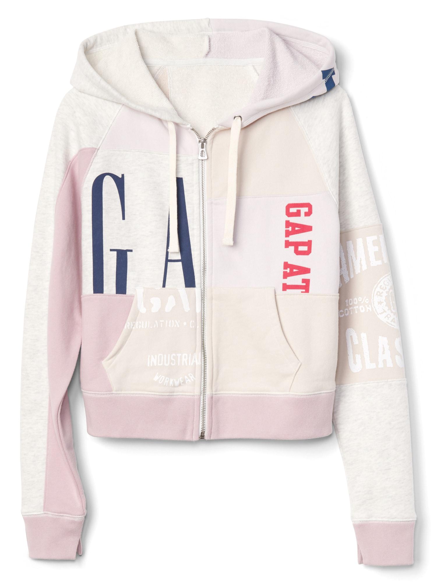 gap logo remix hoodie