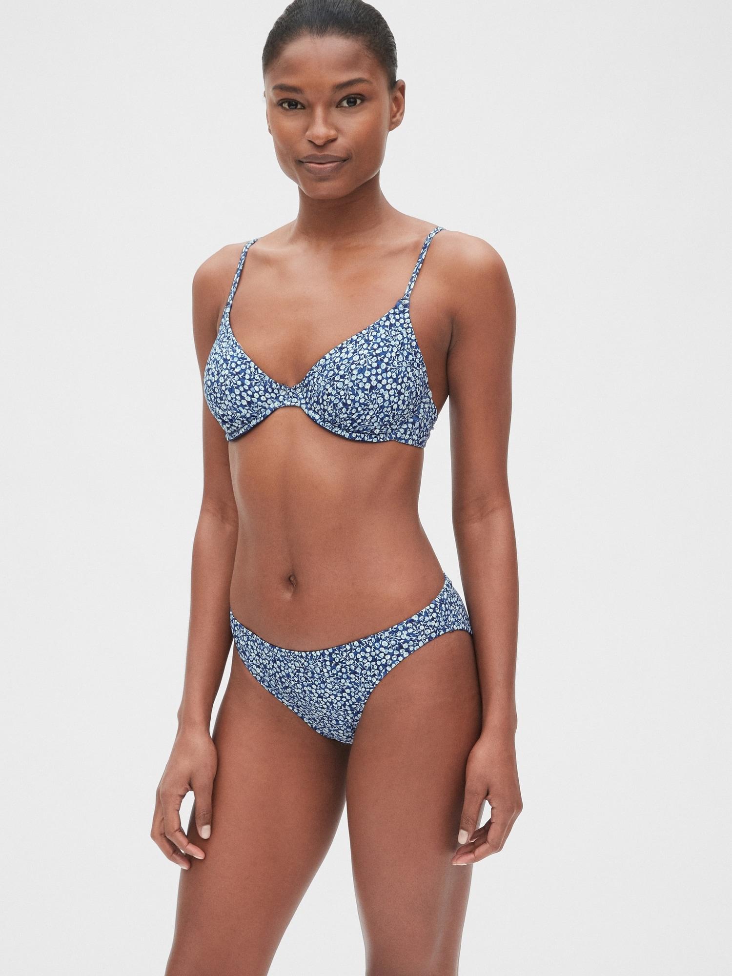 triangle bikini top with underwire