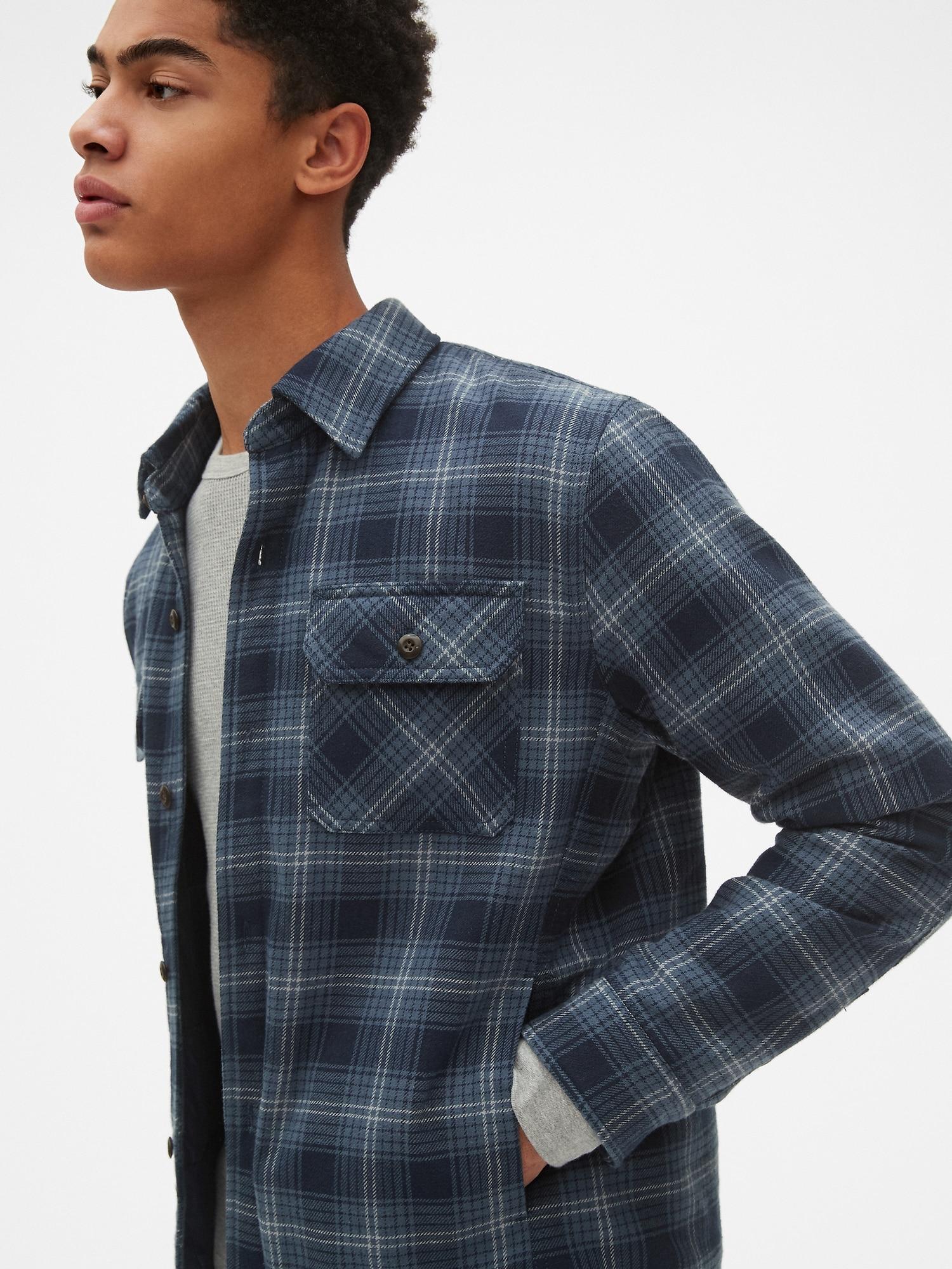 gap quilted shirt jacket
