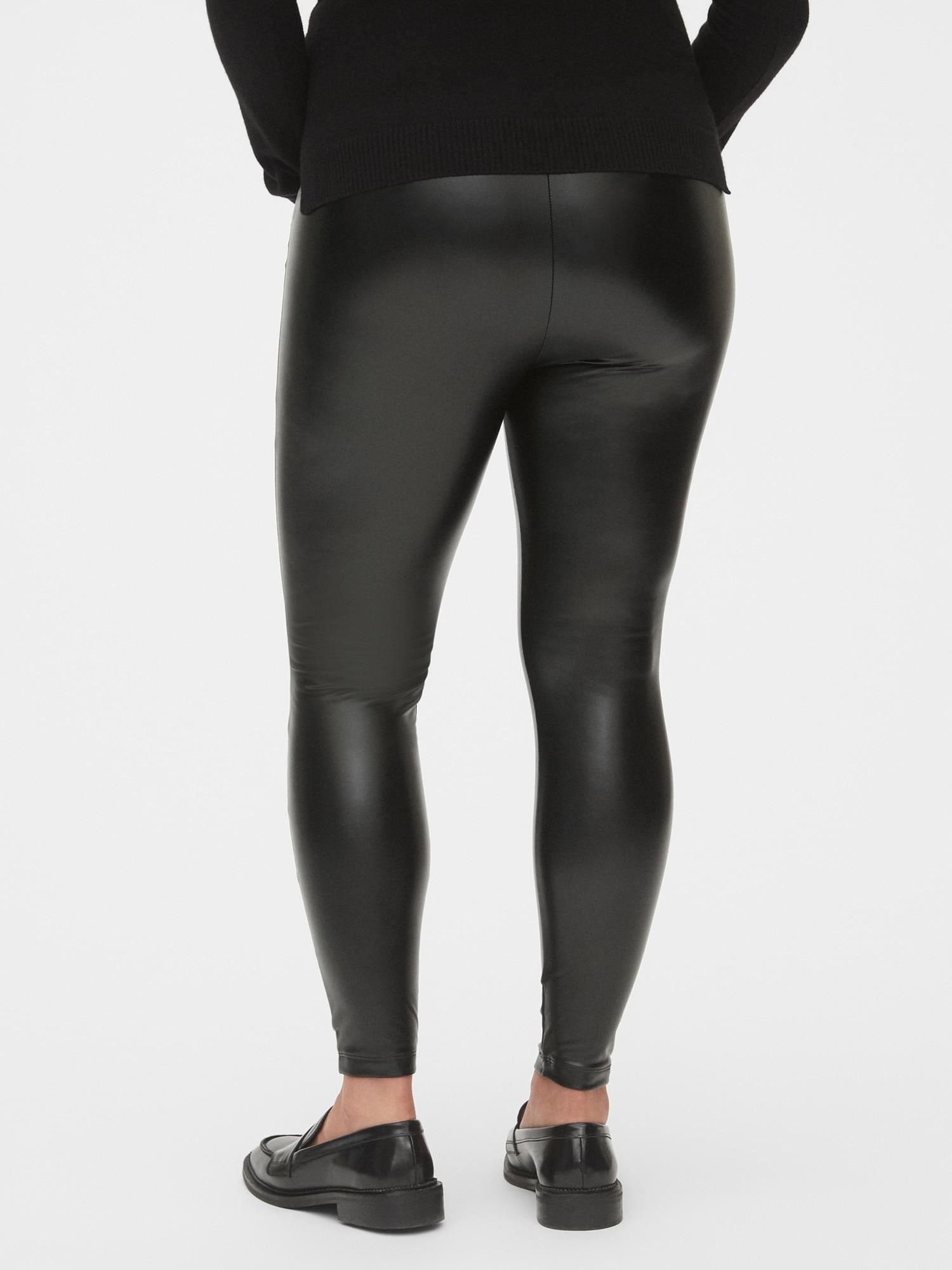 gap leather leggings