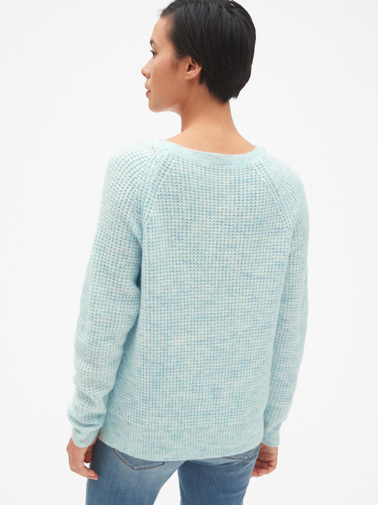 gap waffle knit sweater