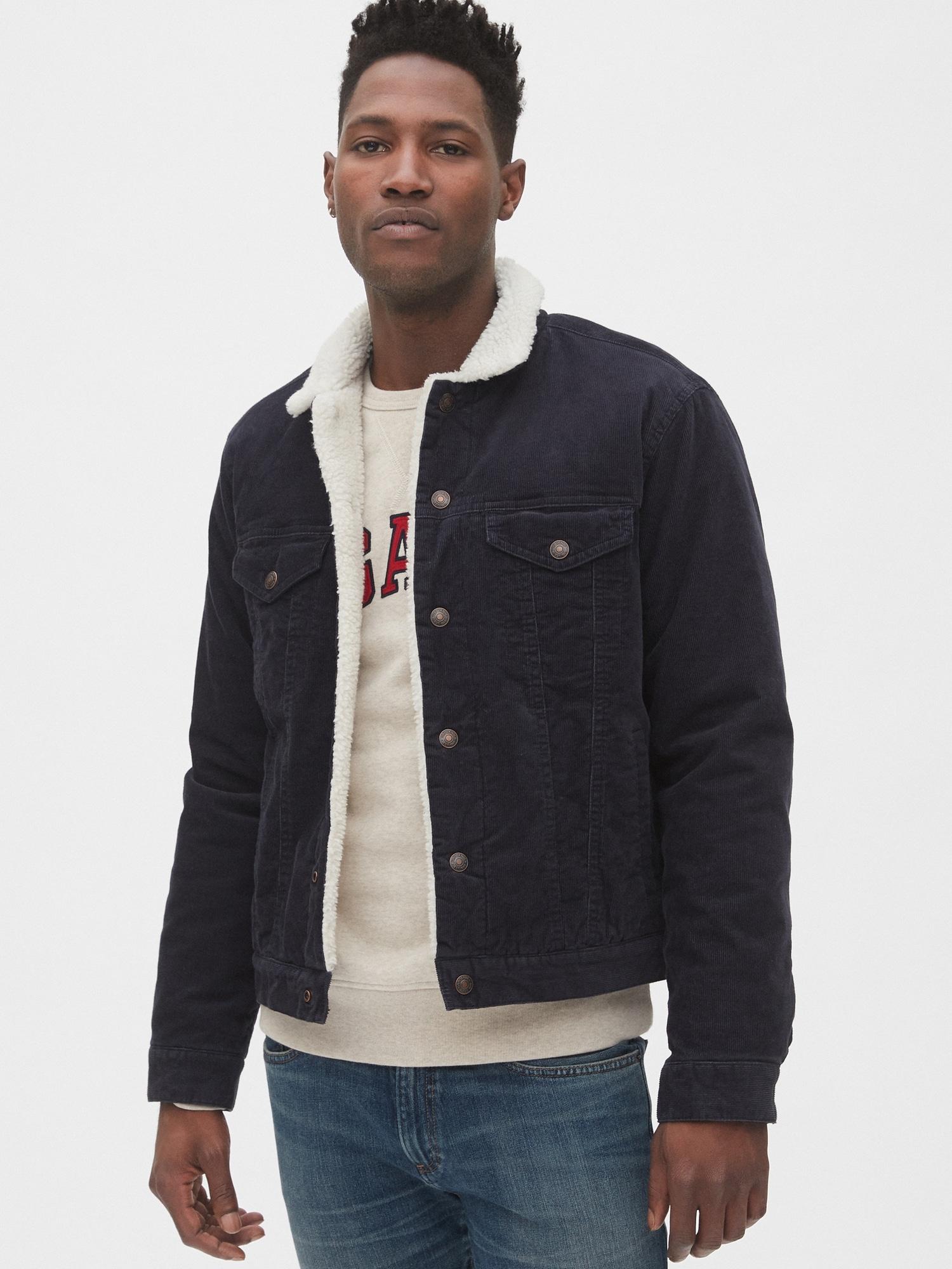gap corduroy sherpa jacket