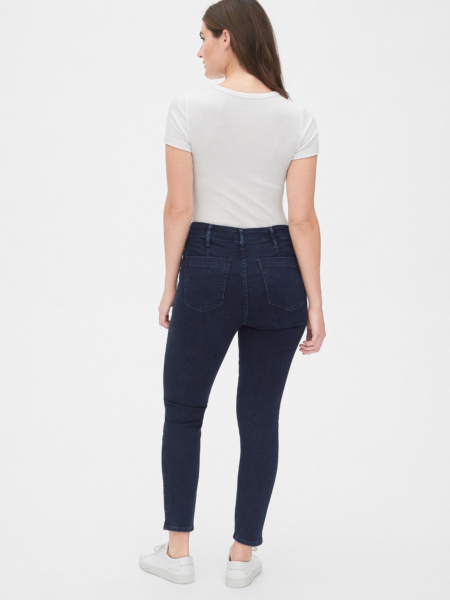Gap Denim High Rise True Skinny Sailor 