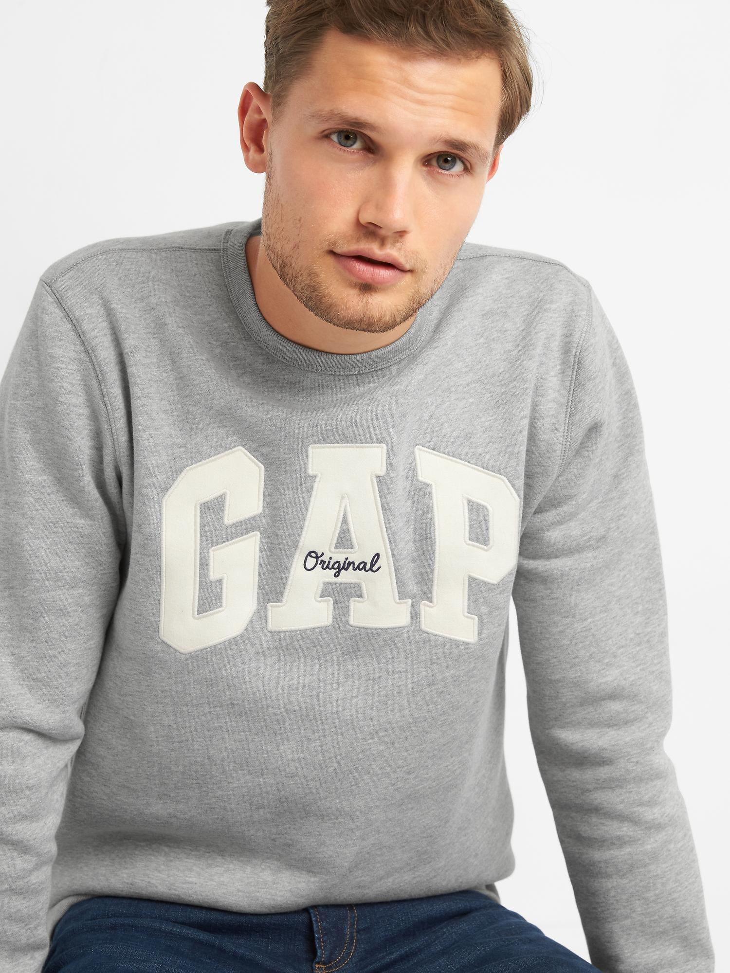 gap logo fleece crewneck sweatshirt