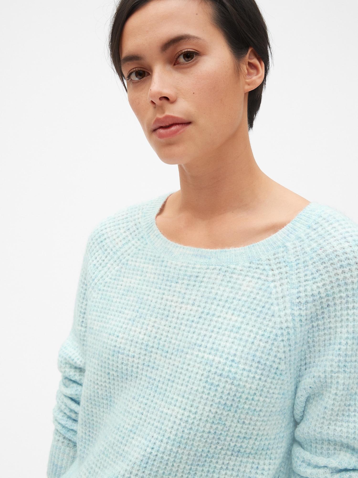 gap waffle knit sweater