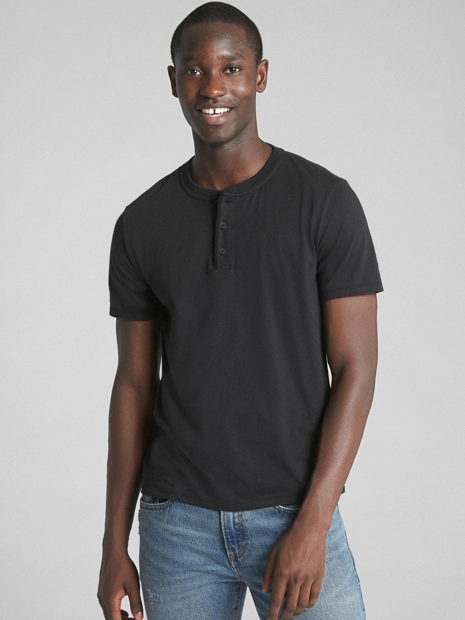 gap henley t shirt