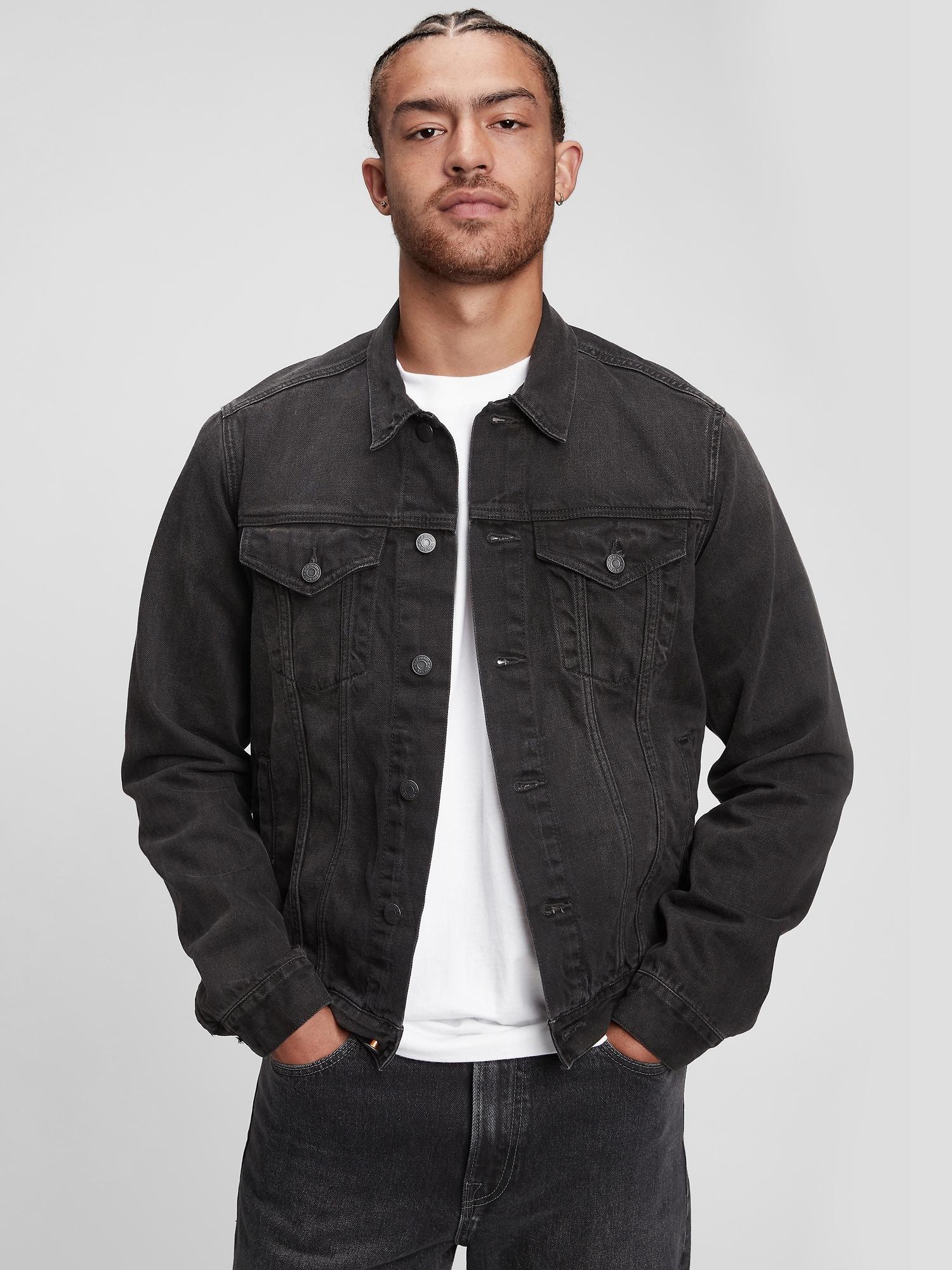 gap dark denim jacket