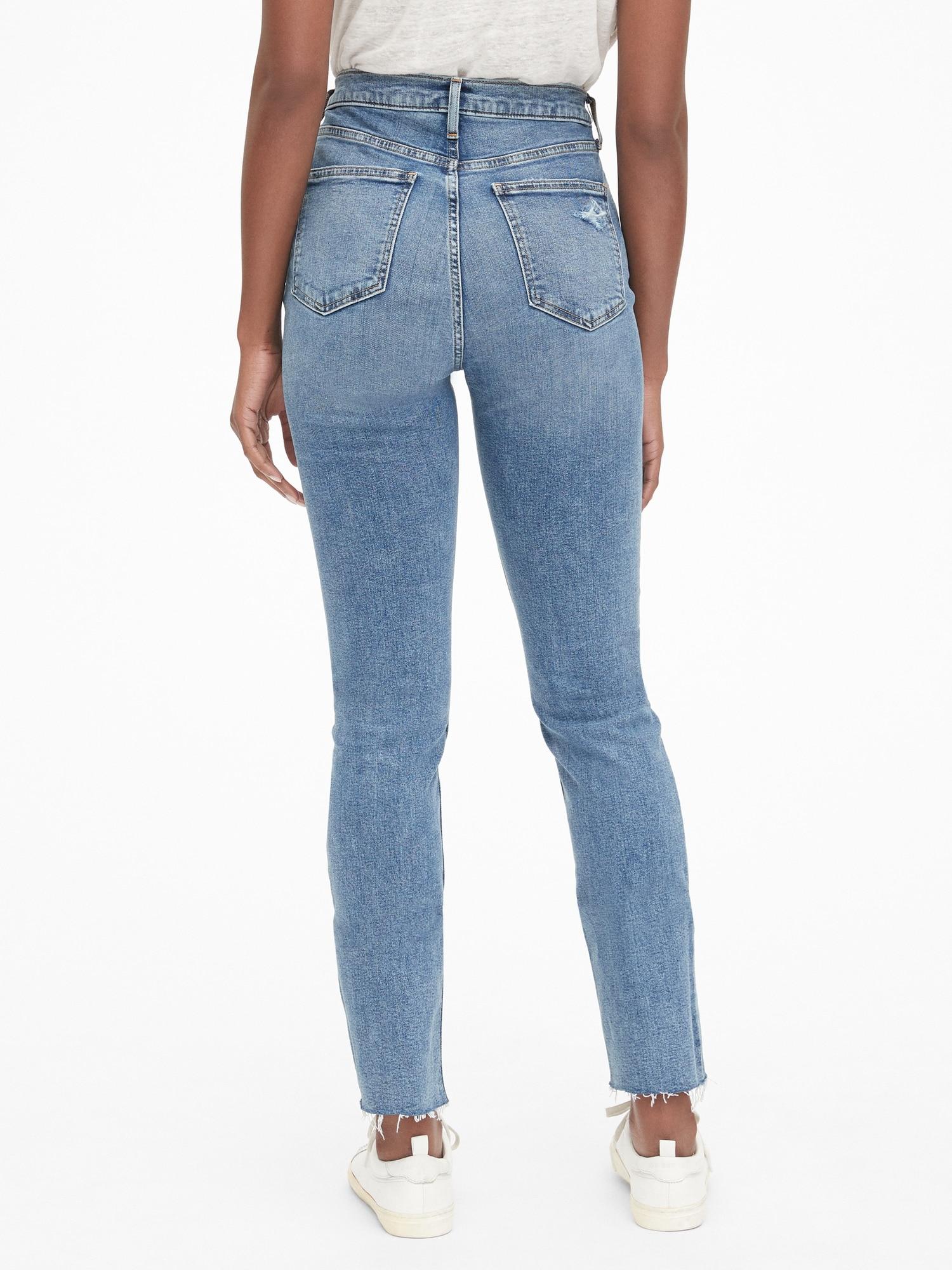 the gap high waisted jeans