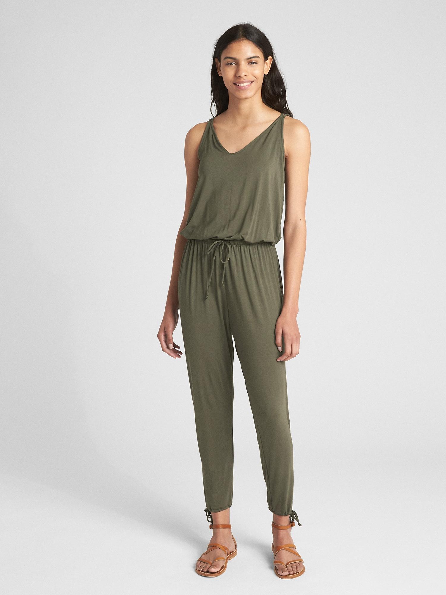 gap strappy cami jumpsuit
