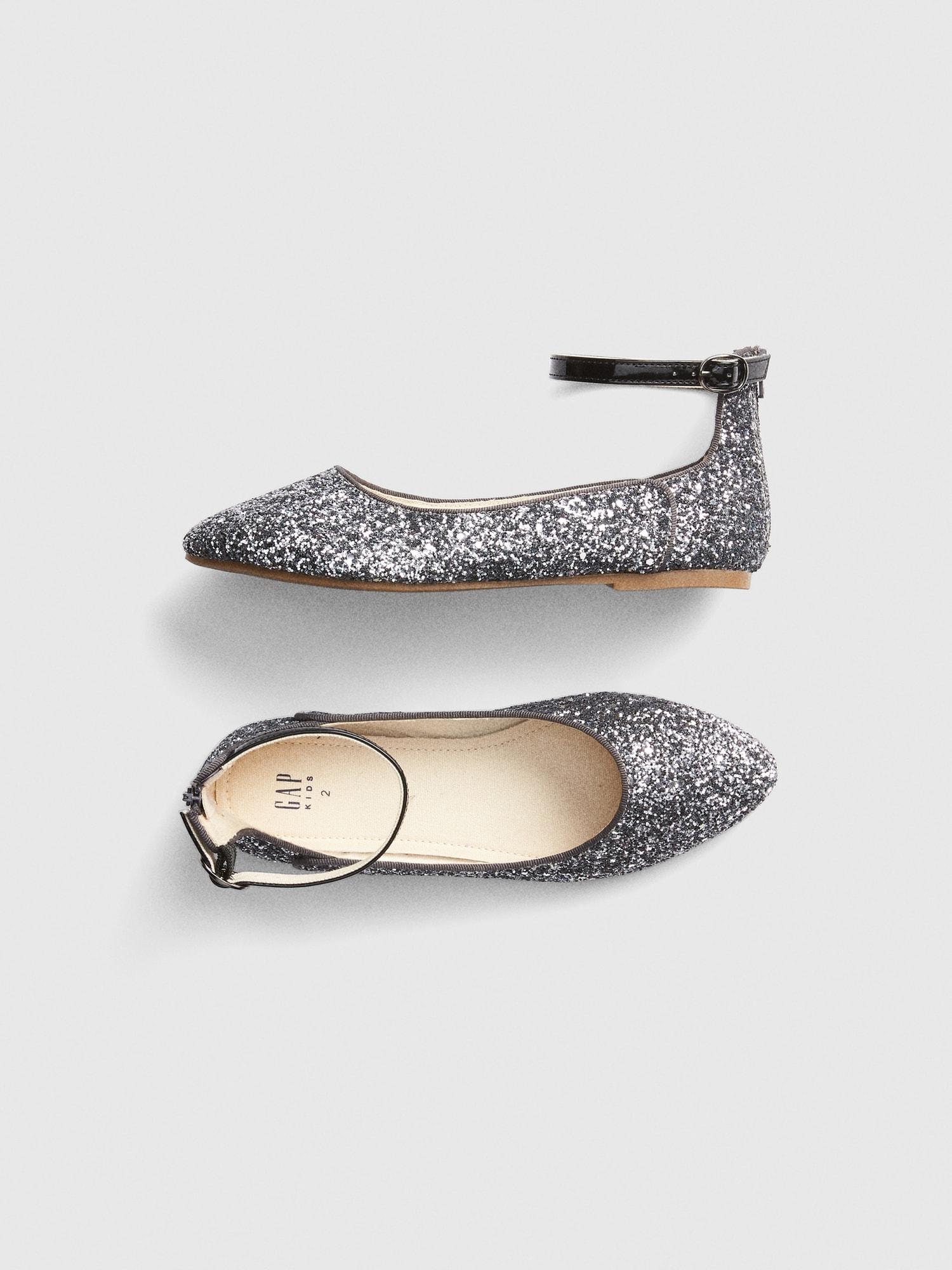 gap glitter ballet flats