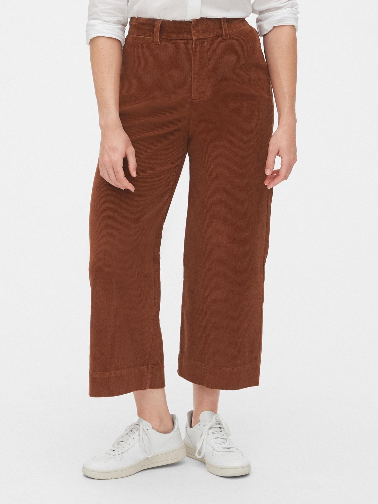 Gap Corduroy High Rise Wide-leg Crop 