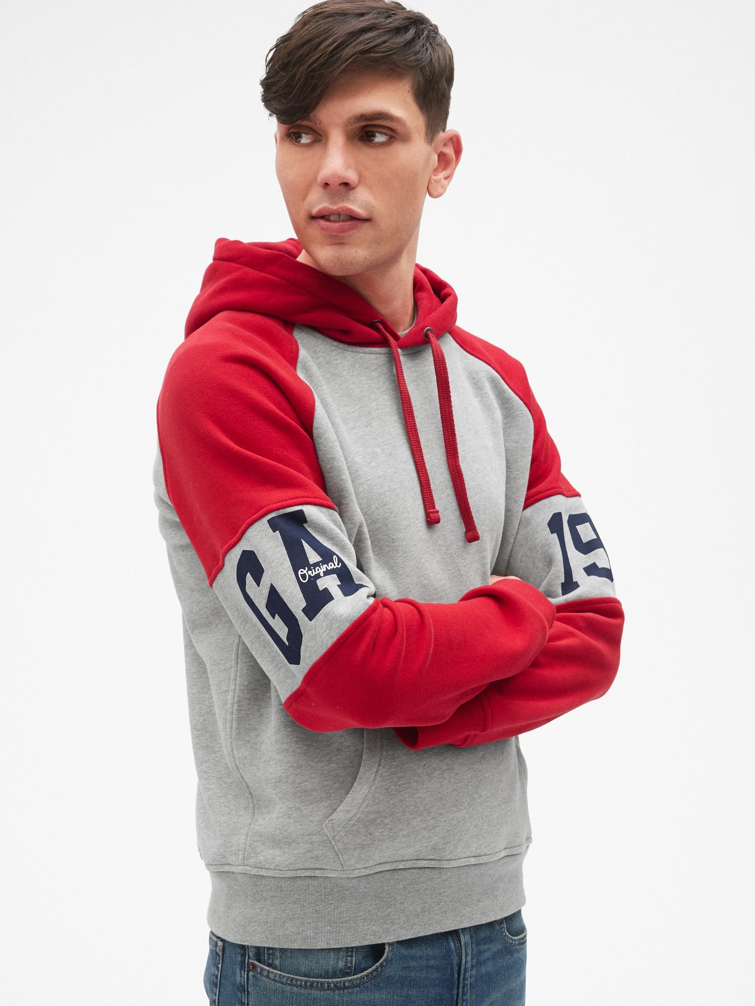 gap hoodies red