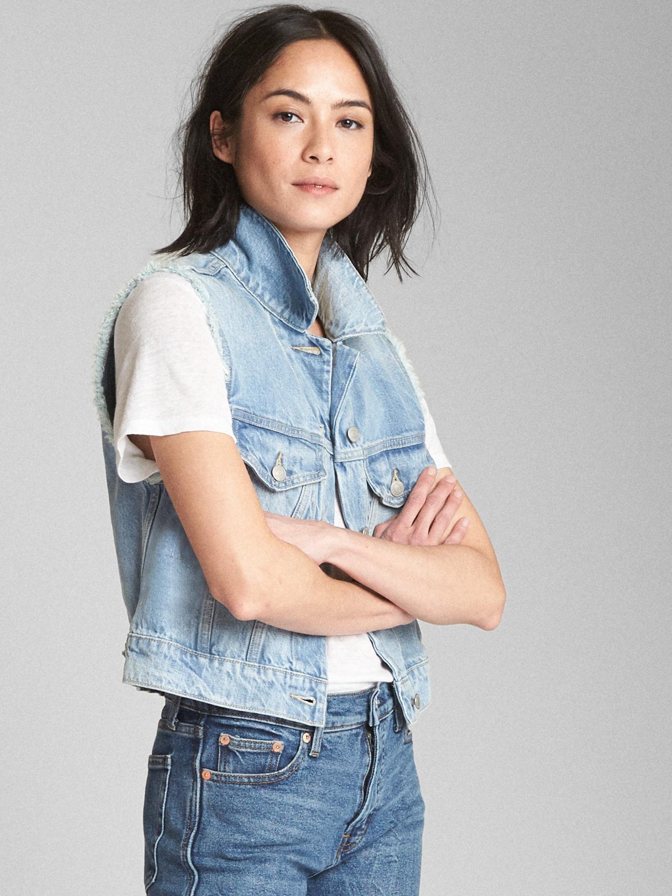 gap denim vest