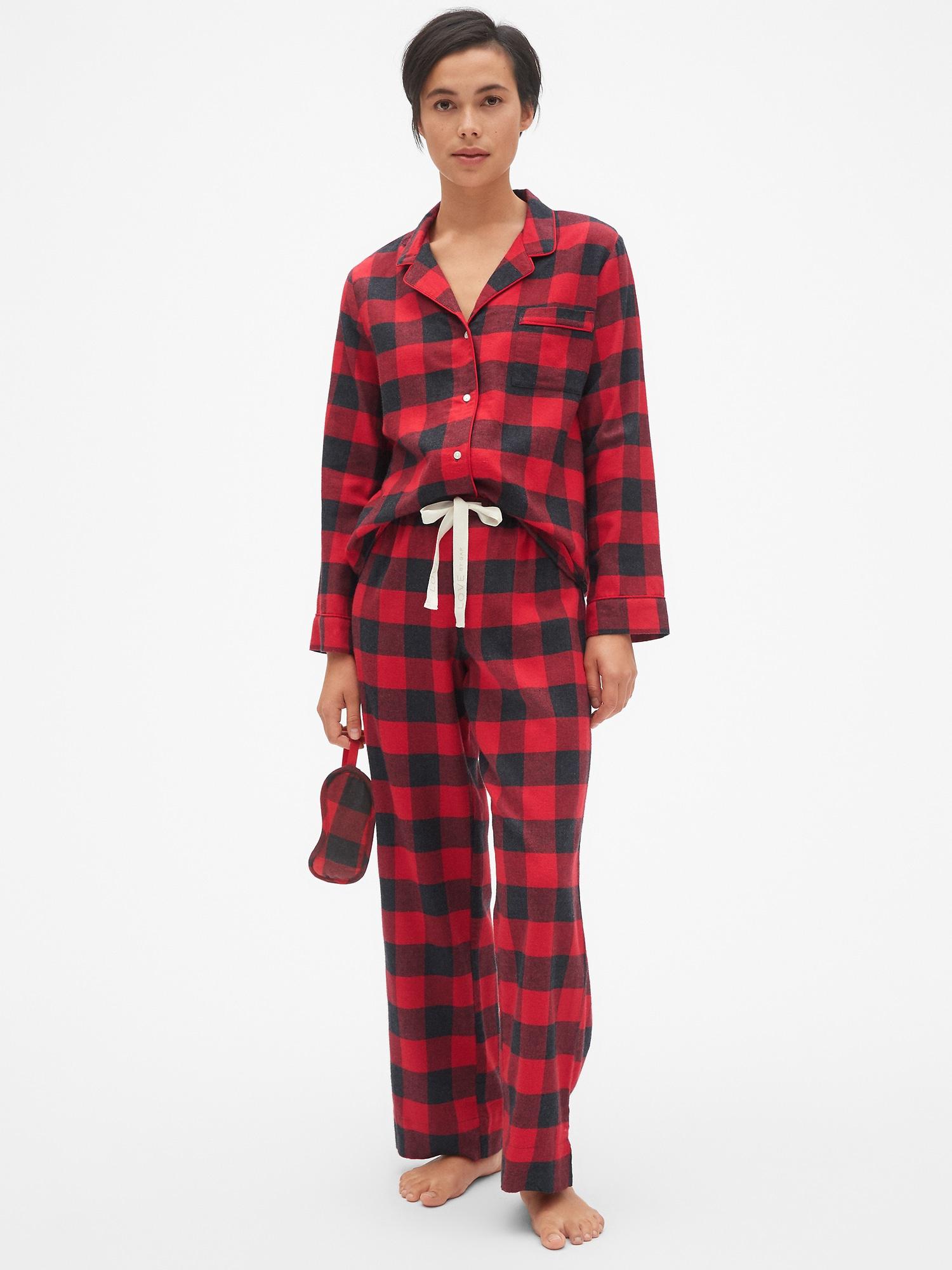 gap womens flannel pajamas