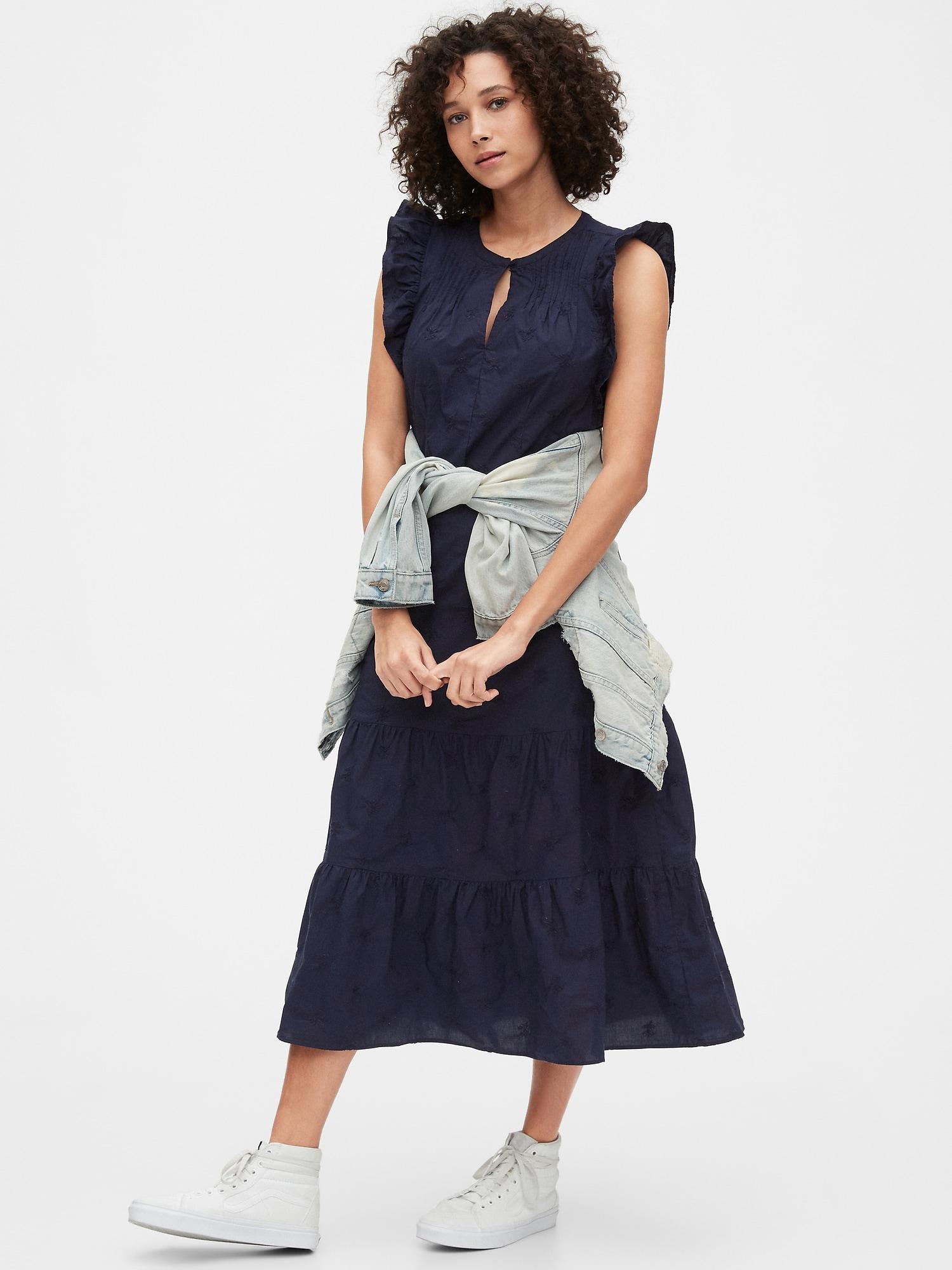 gap flutter sleeve dress