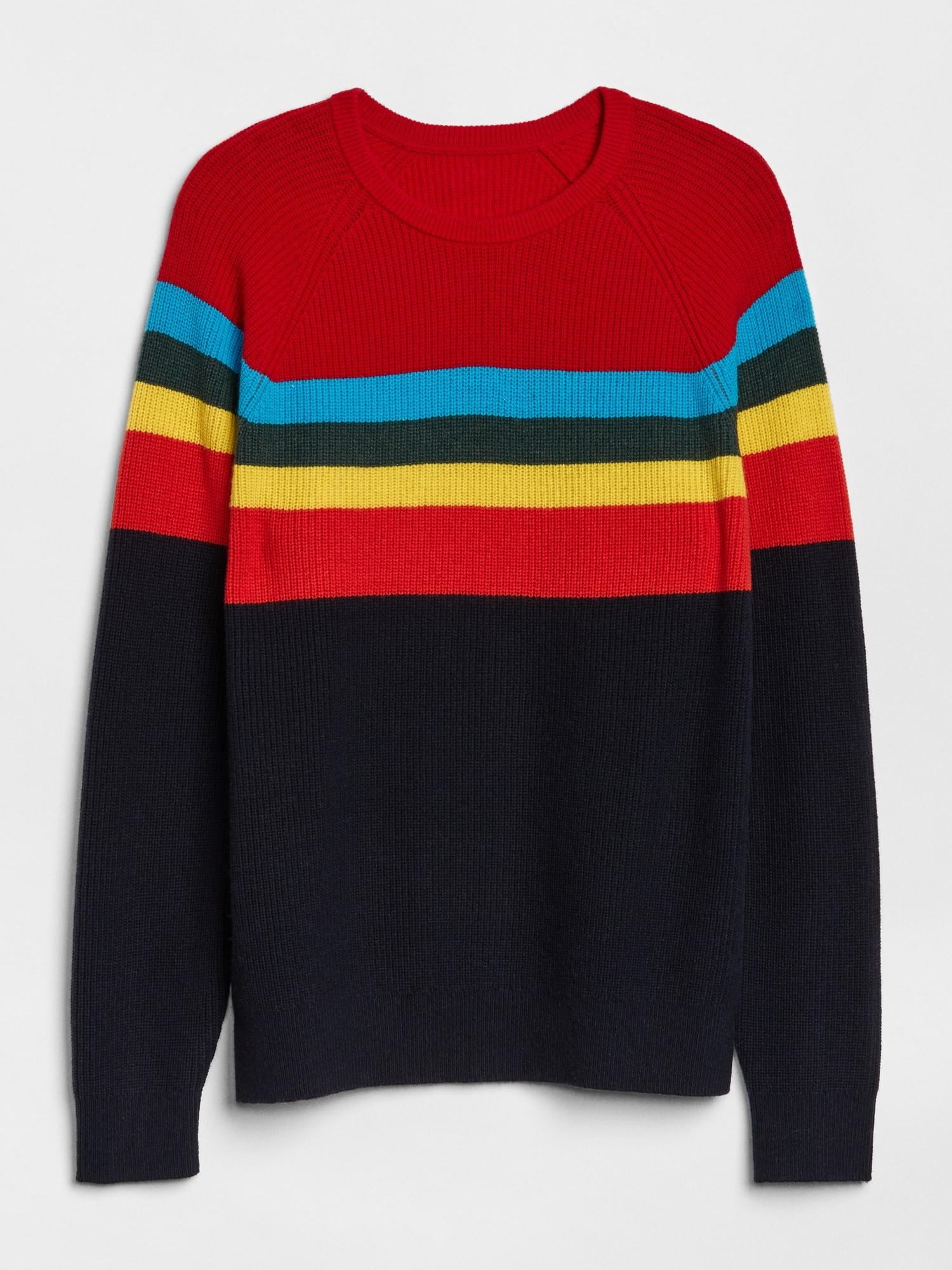 gap color block sweater