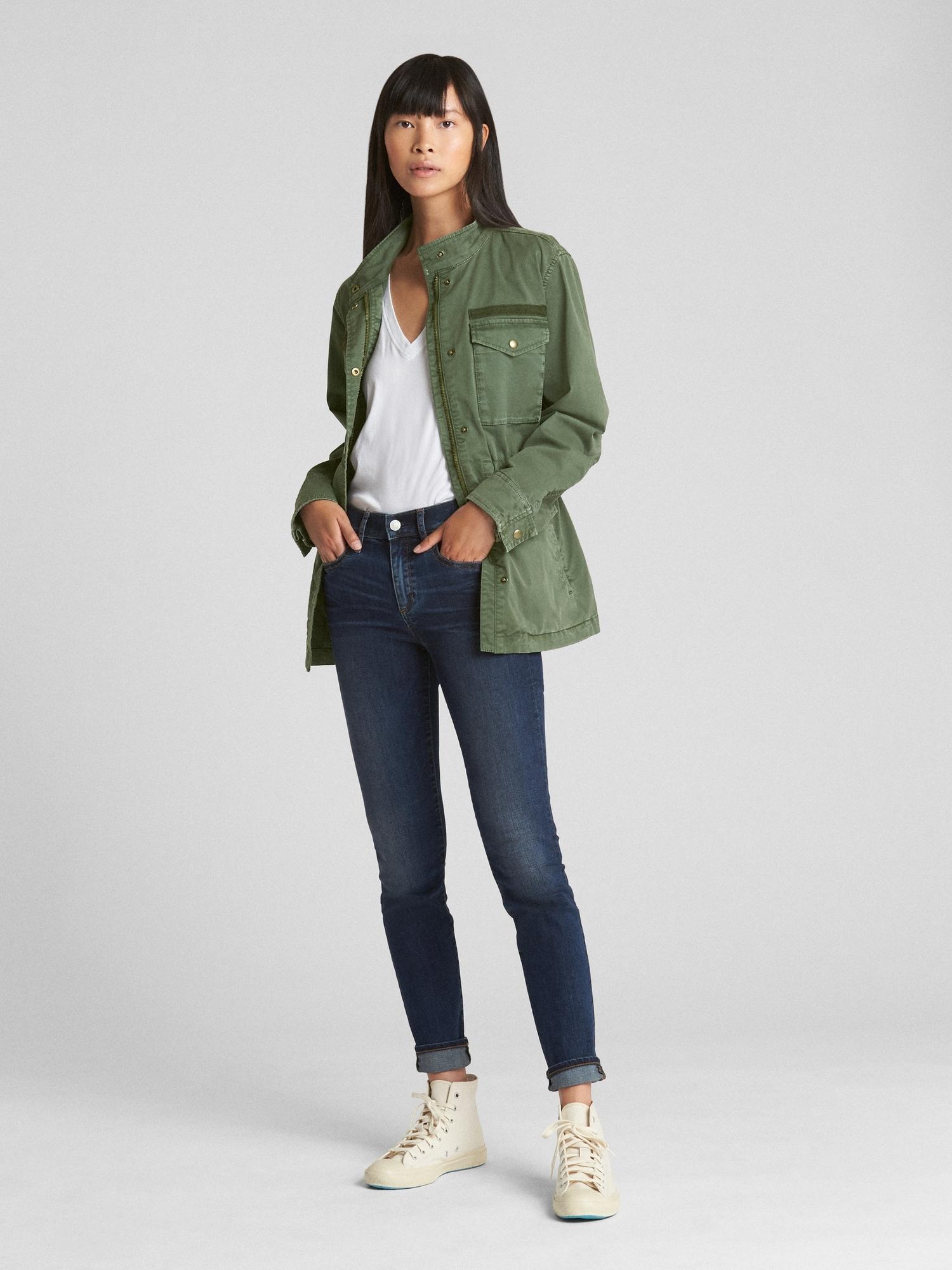 gap military shirt jacket