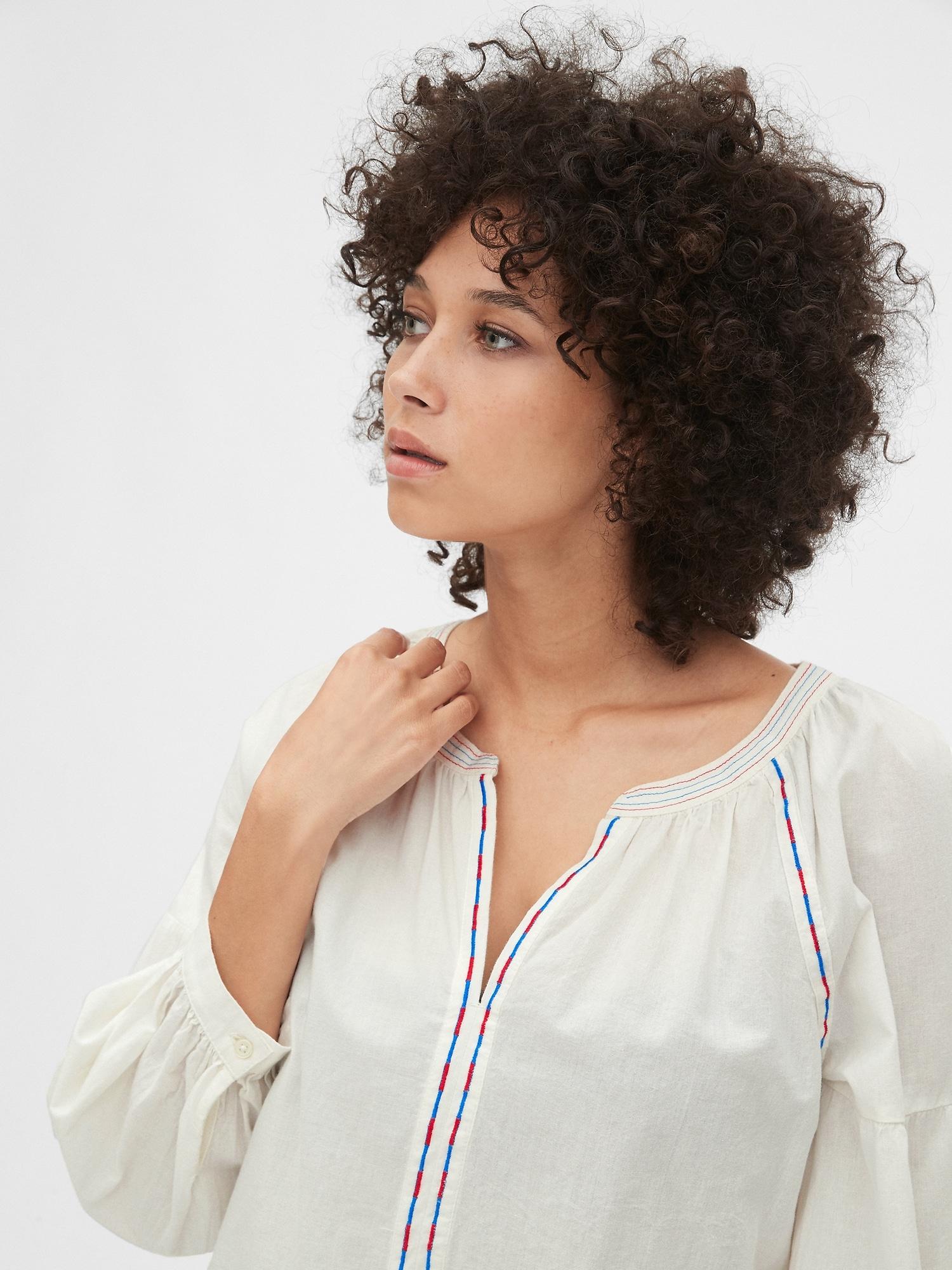 gap peasant blouse