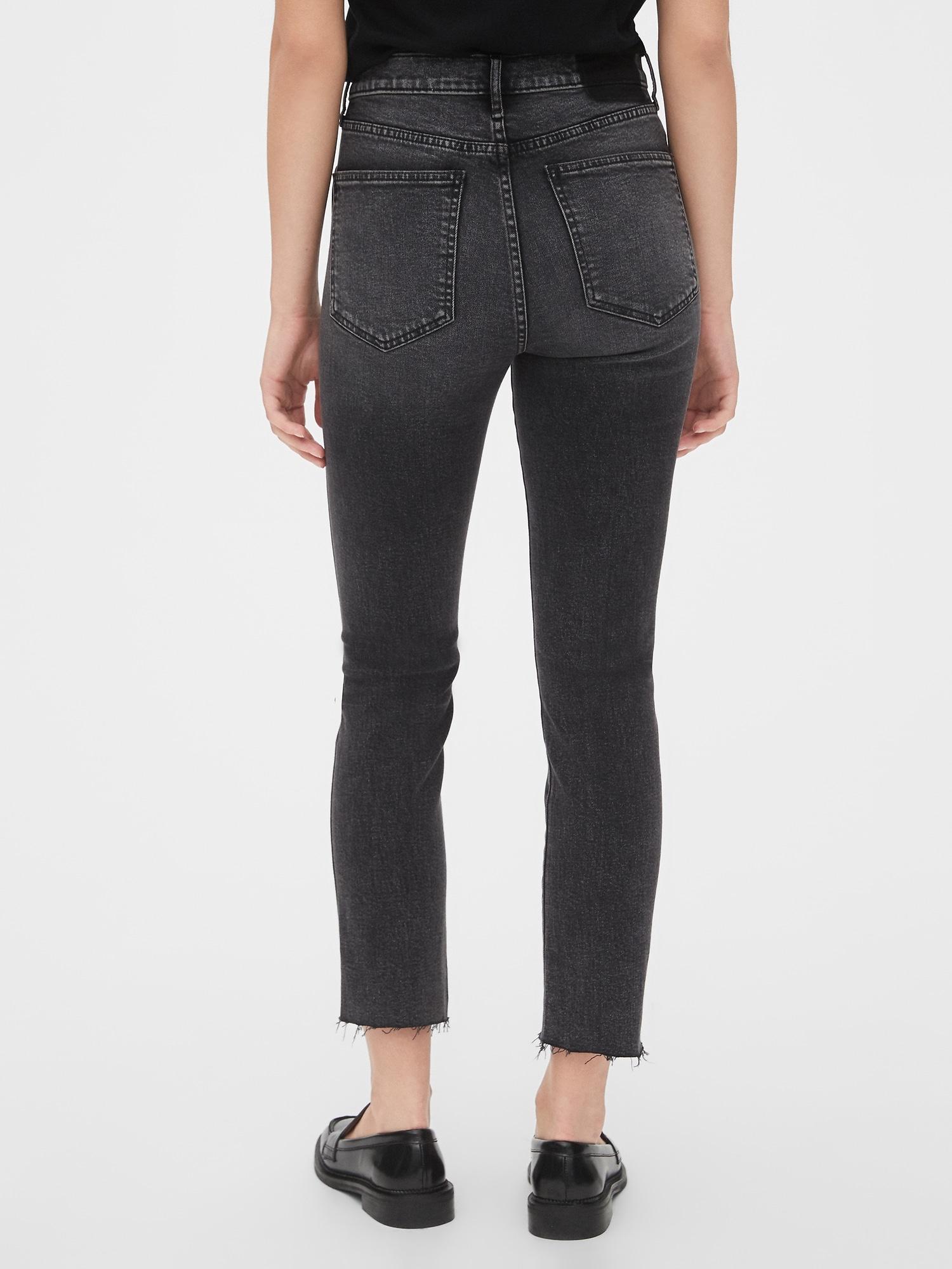 High rise cigarette jeans with secret smoothing pockets Clearance