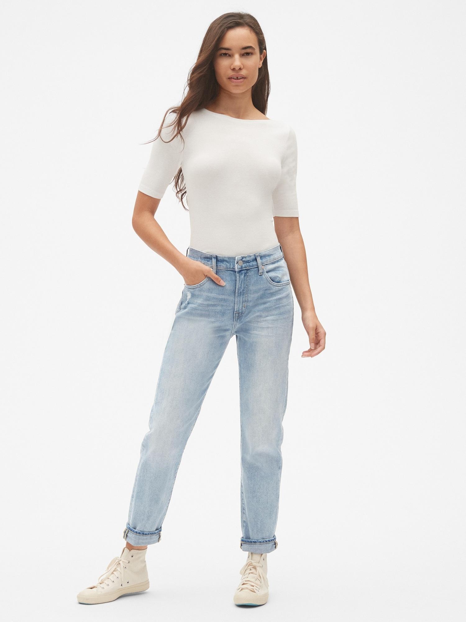 gap high rise best girlfriend jeans