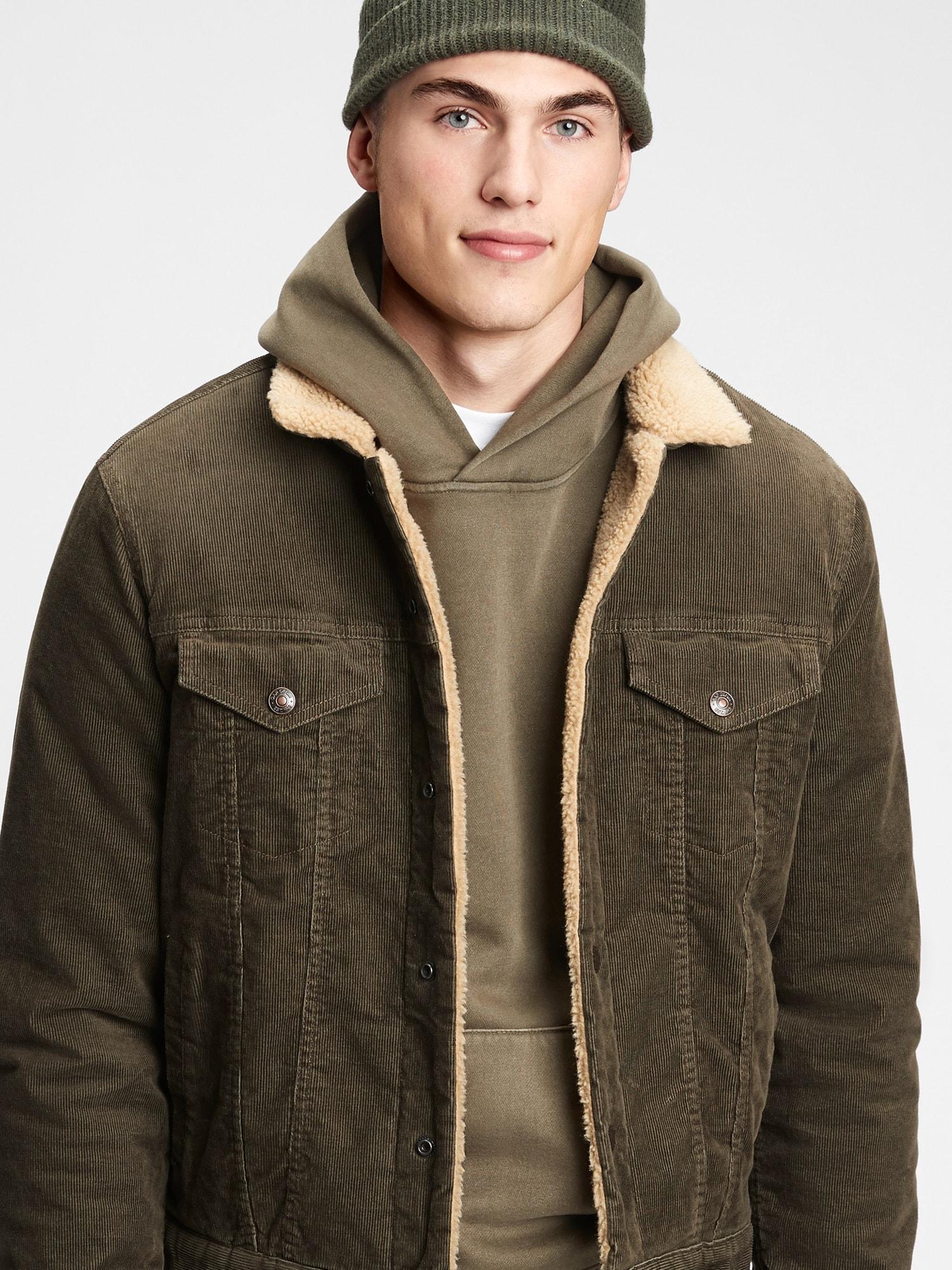 Gap Icon Corduroy Sherpa Jacket in 