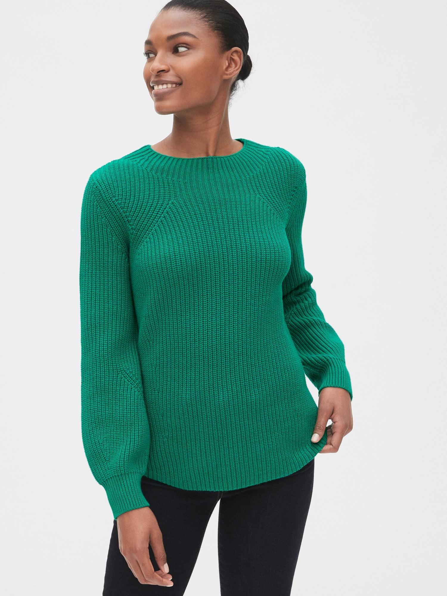 gap green sweater