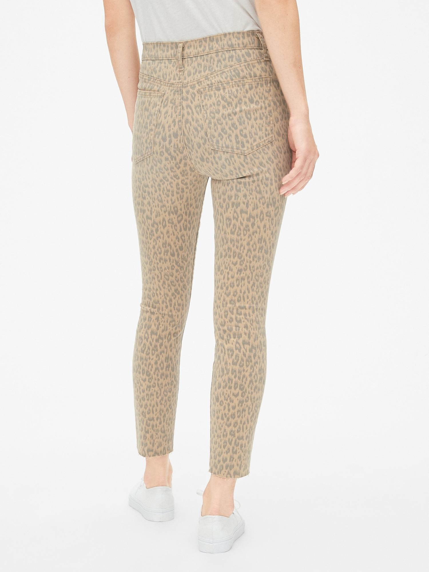 gap leopard jeans