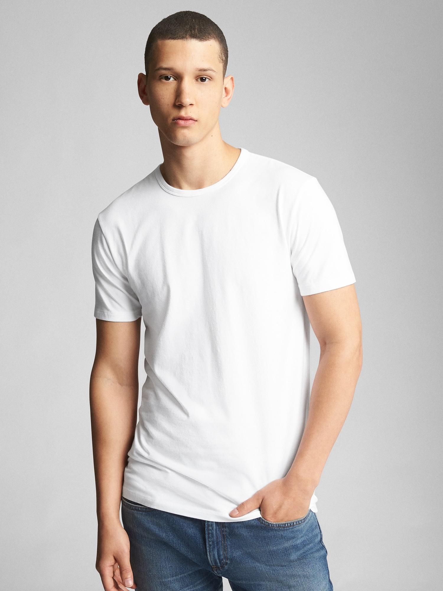 Gap Stretch T-shirt in White for Men - Lyst