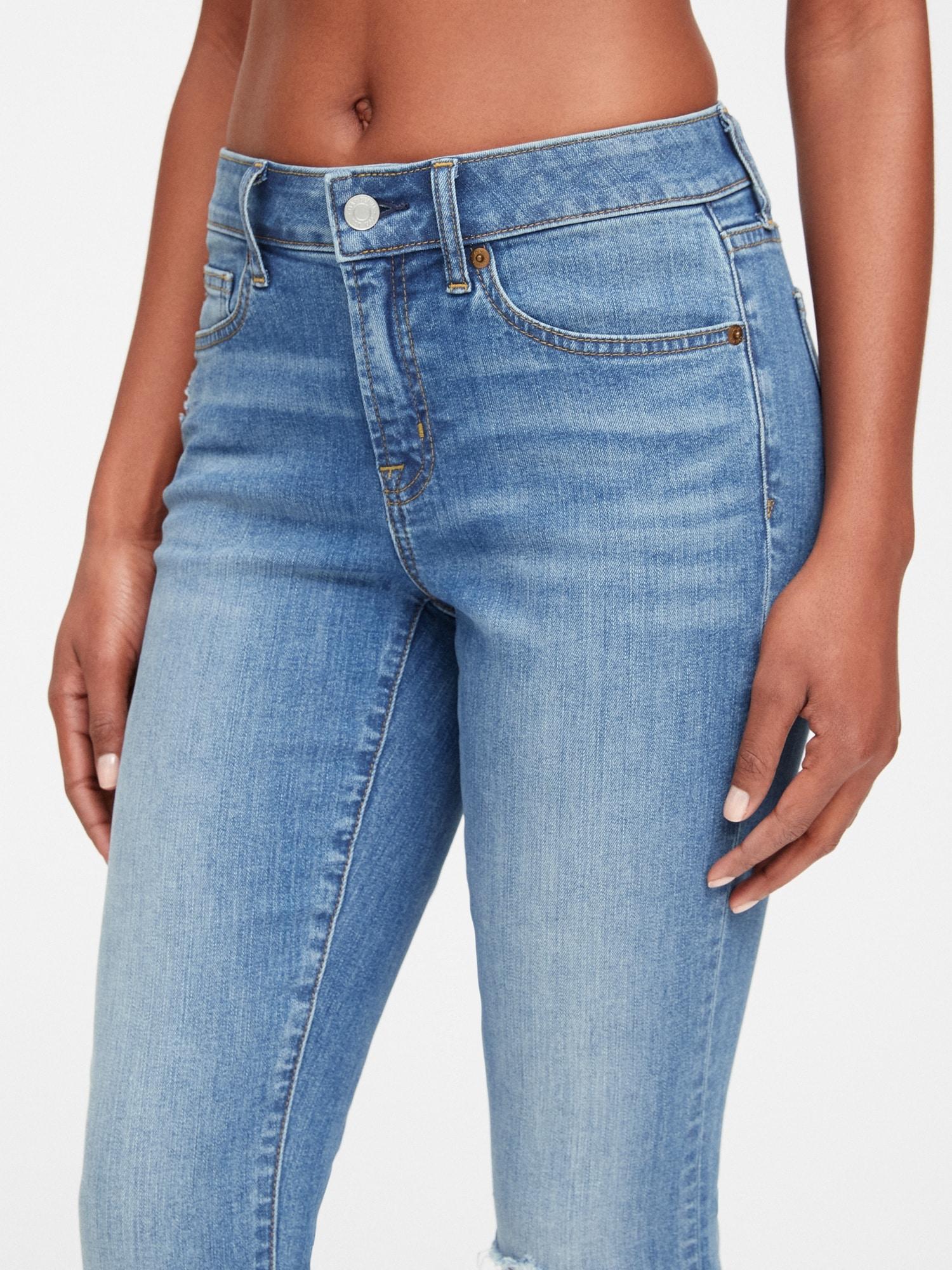 gap mid rise curvy true skinny jeans