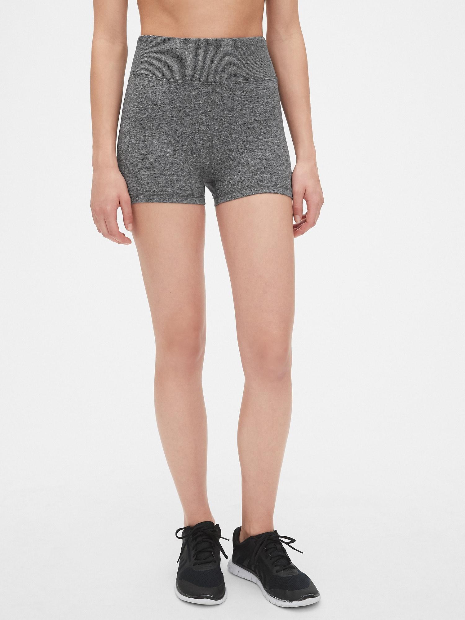 high rise yoga shorts