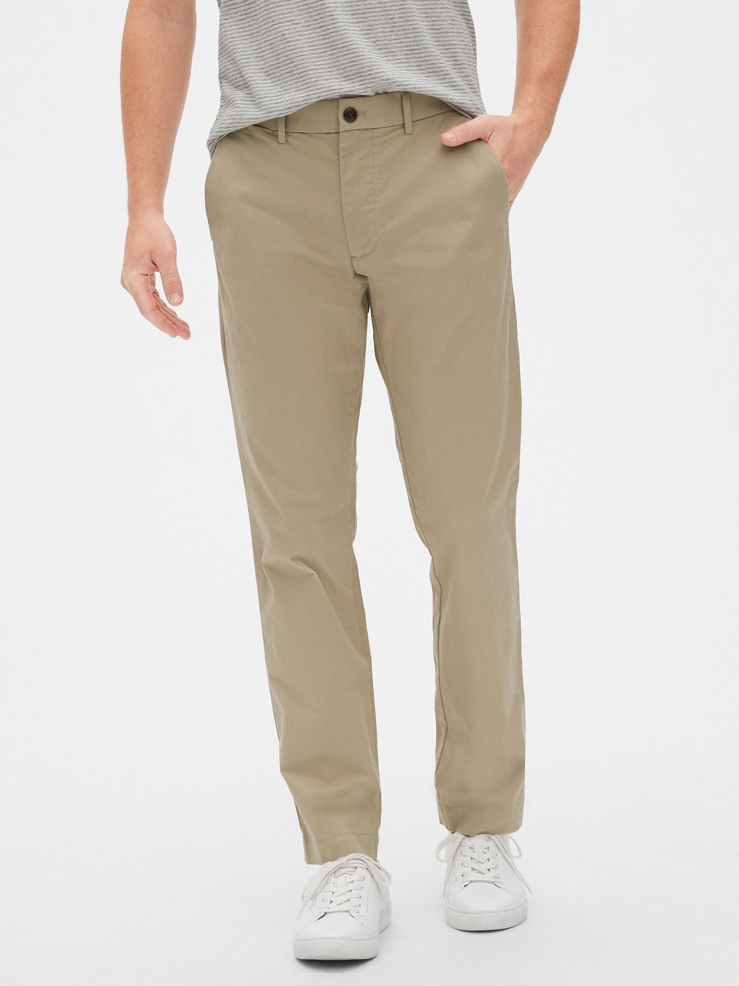 Gap Modern Khakis In Skinny Fit With Flex in Natural for Men - Lyst