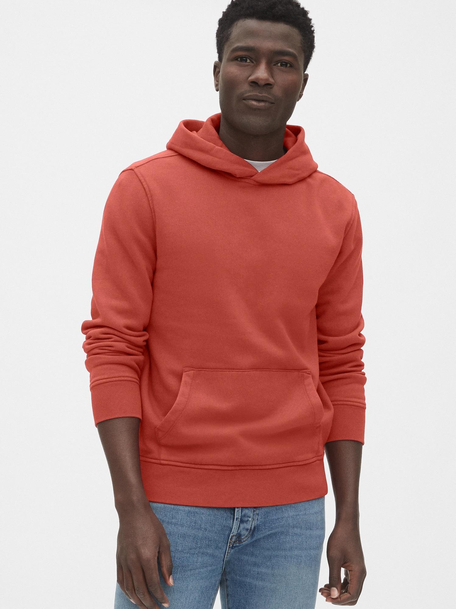 Download Gap Fleece Vintage Soft Pullover Hoodie in Red for Men - Lyst