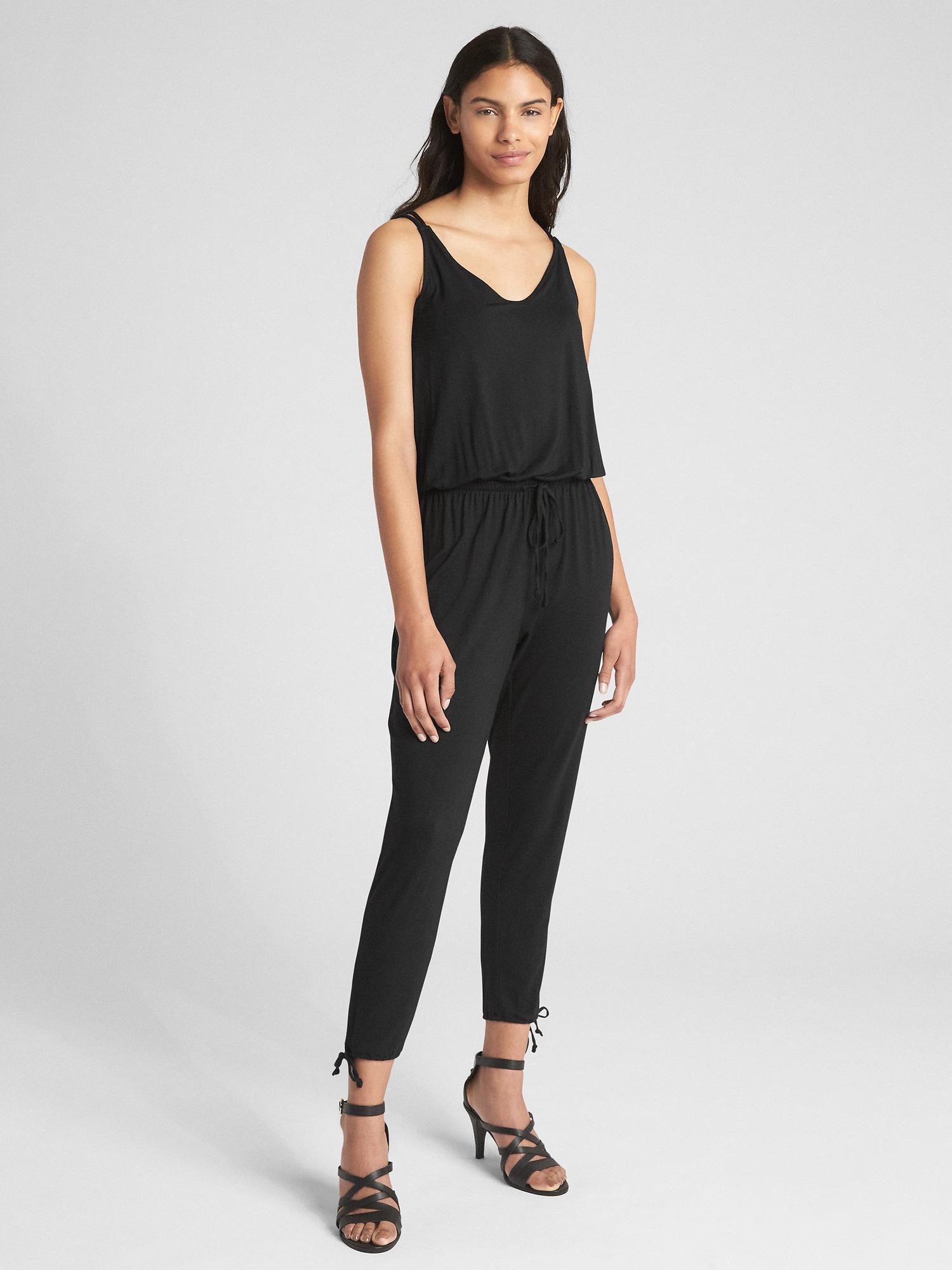 gap strappy cami jumpsuit
