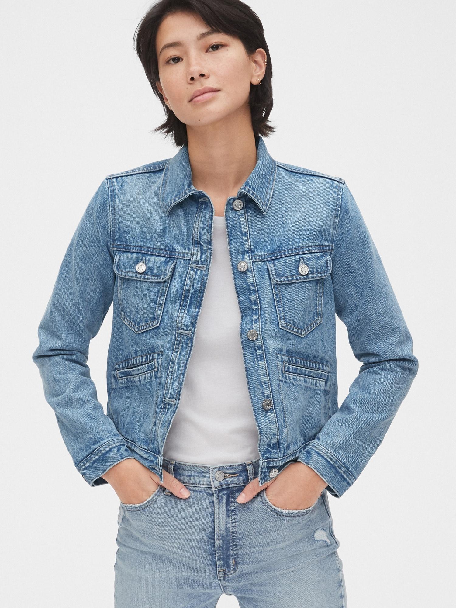 denim jacket with flannel