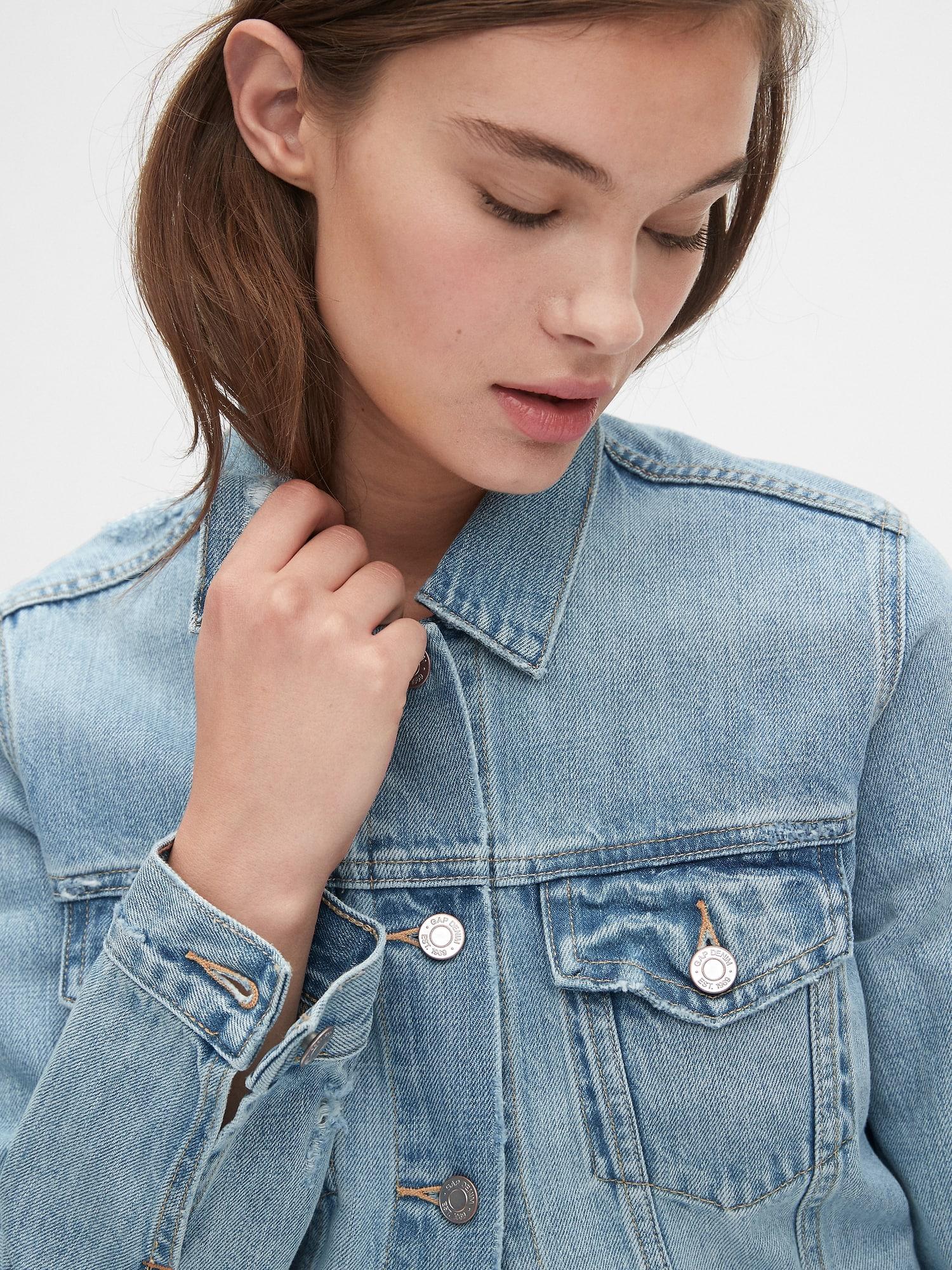 gap distressed denim jacket
