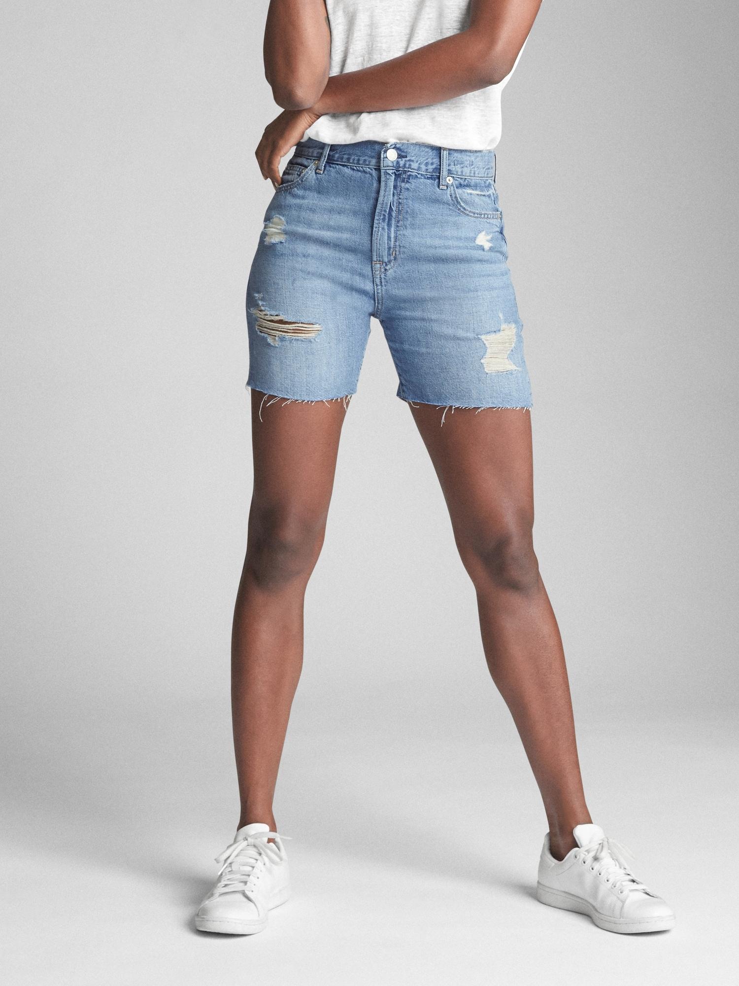 gap bermuda jean shorts